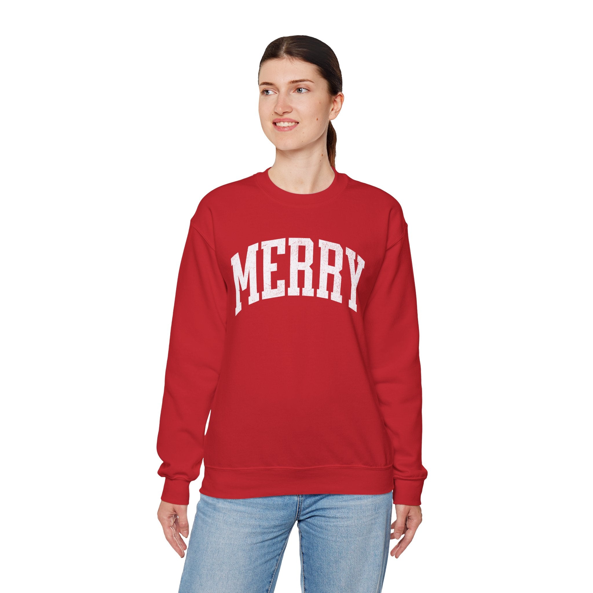 Merry Crewneck Sweatshirt for Holiday
