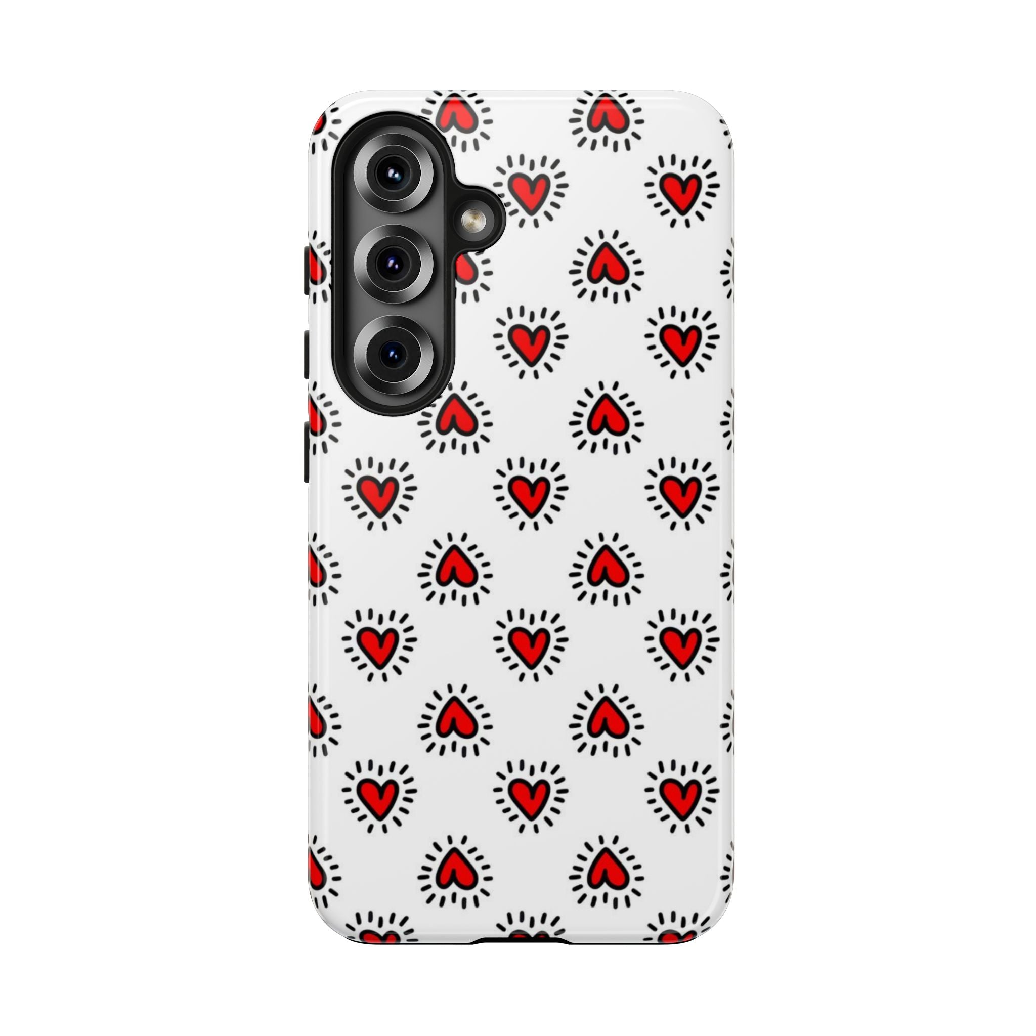Heart Doodle Tough Phone Case