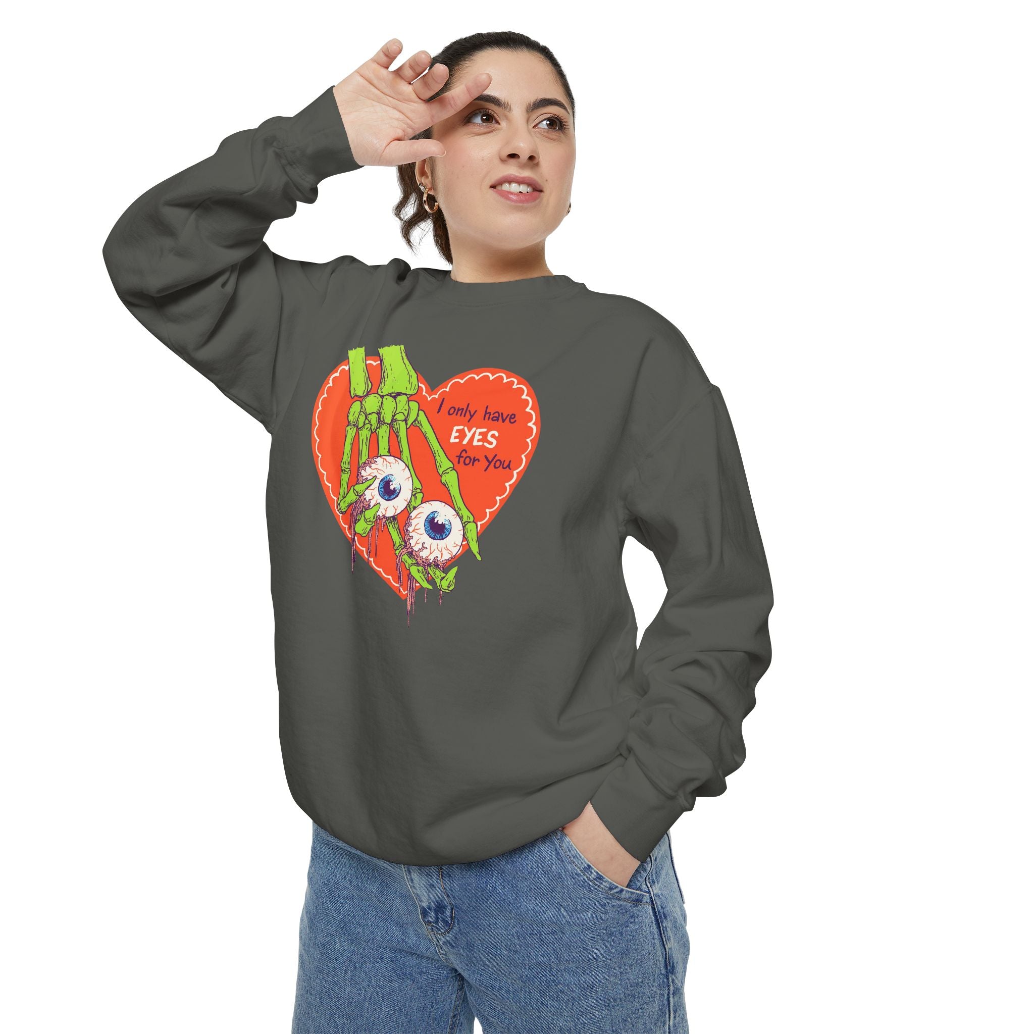 Zombie Hand Heart Sweatshirt