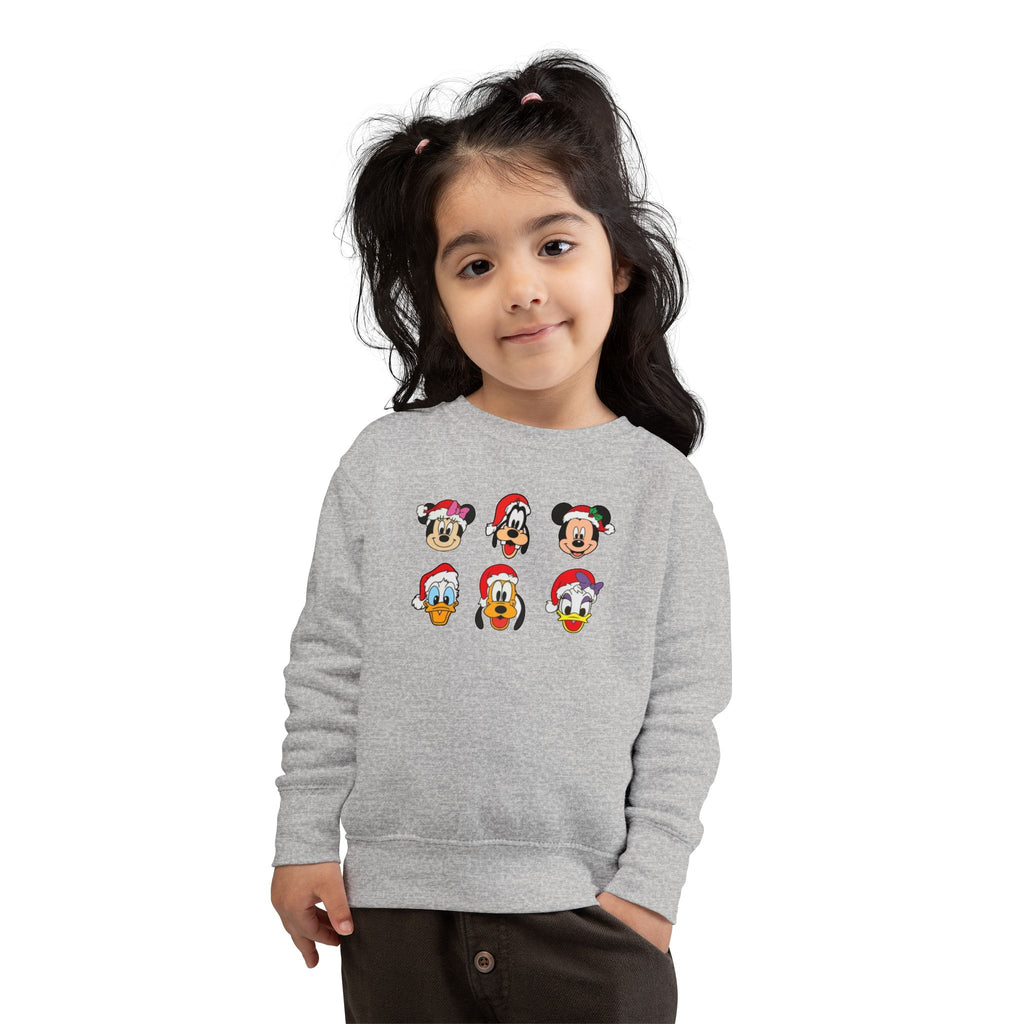 Toddler Sweatshirt - Cute Christmas Cartoon Characters