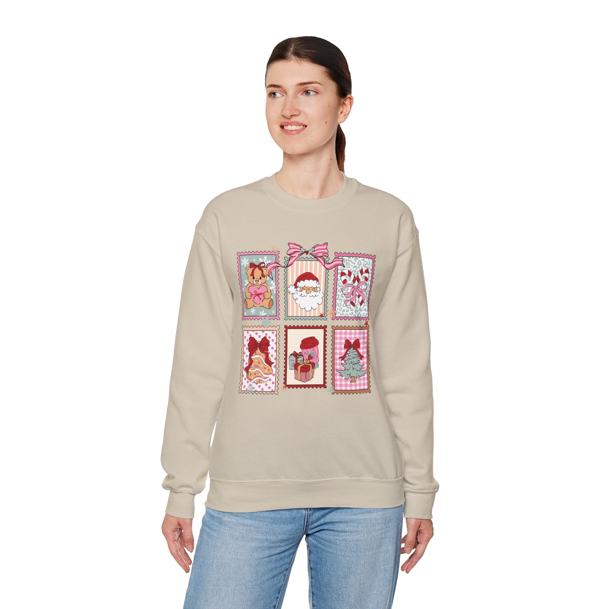 Christmas Stamp Crewneck Sweatshirt