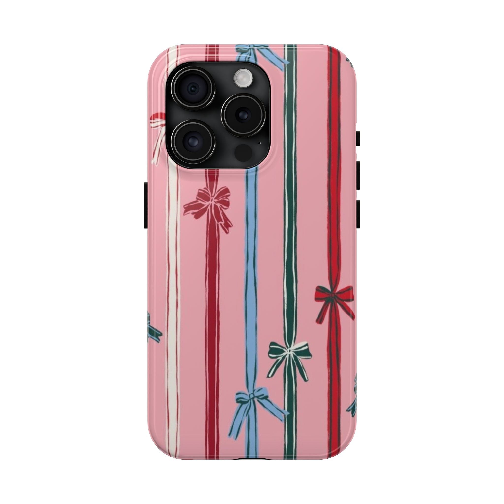 Holiday Bow Pattern Tough Phone Case