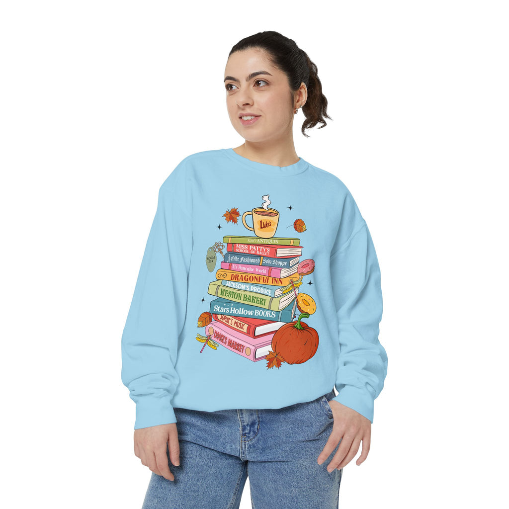 Gilmore Girls Book Girl Garment-Dyed Sweatshirt