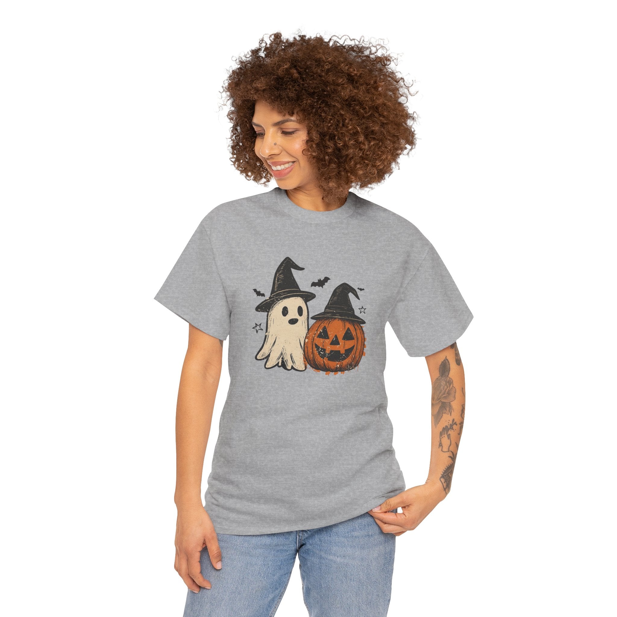Halloween Ghost & Pumpkin Tee