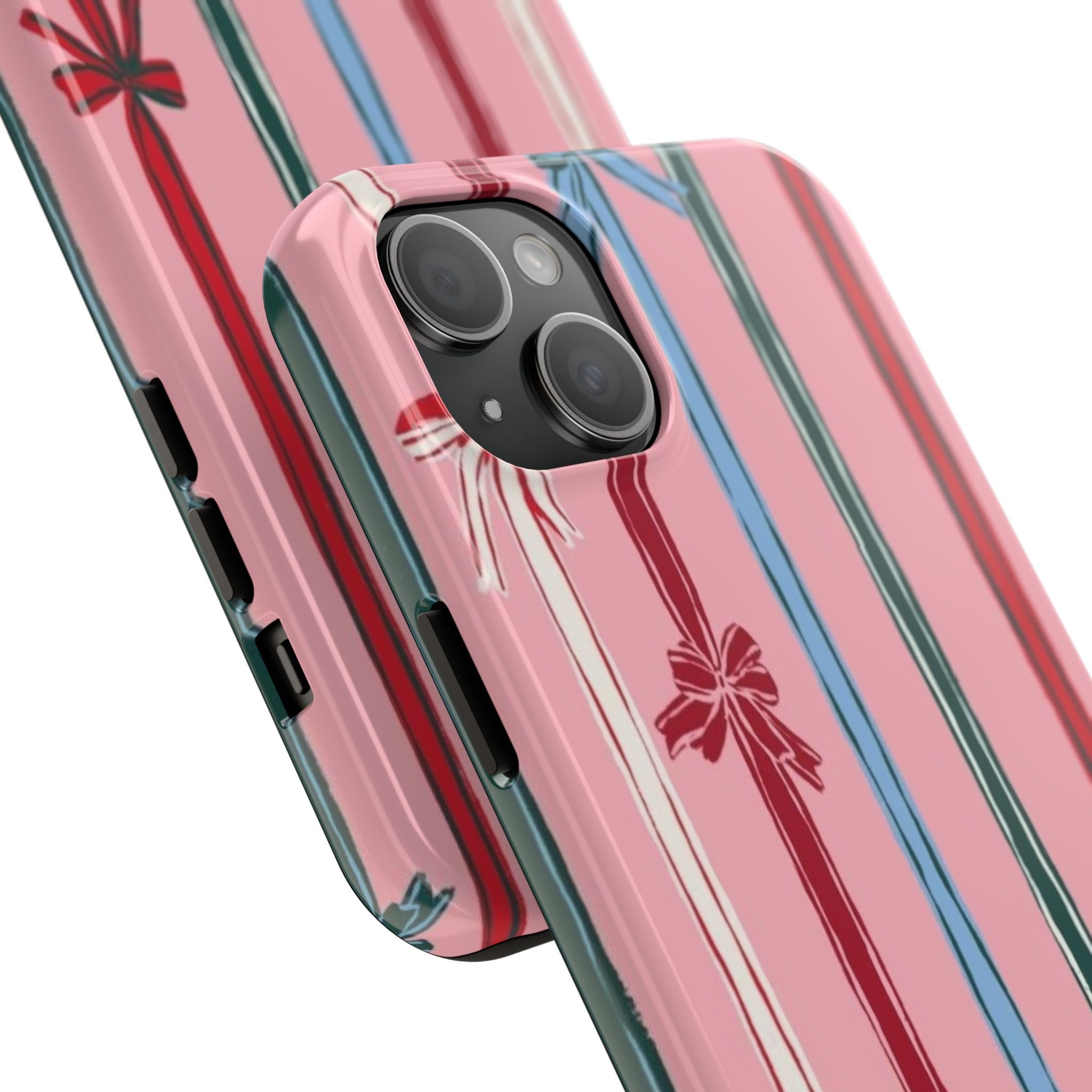 Holiday Bow Pattern Tough Phone Case