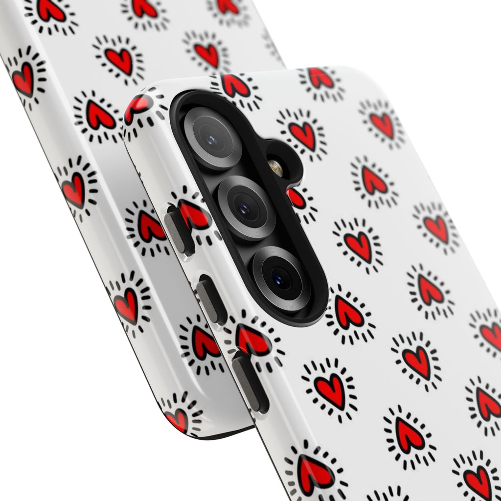 Heart Doodle Tough Phone Case