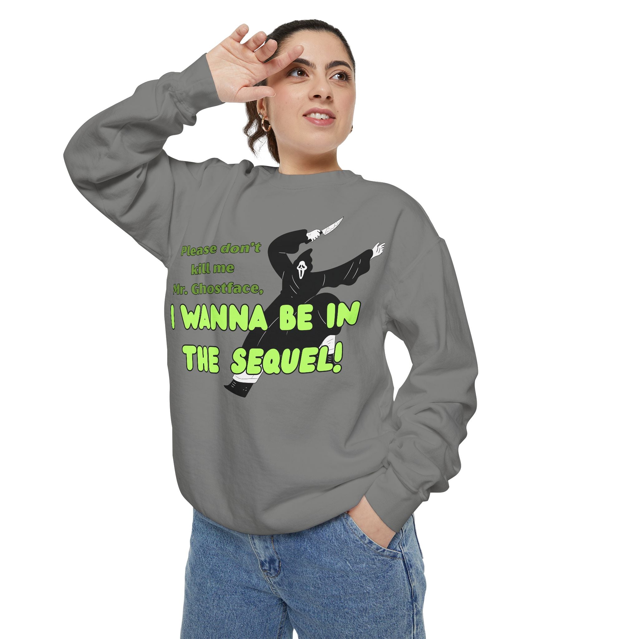 Scream Graphic Garment-Dyed Sweatshirt