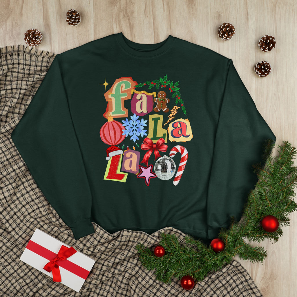 Festive Fa La La Eco-Friendly Sweatshirt