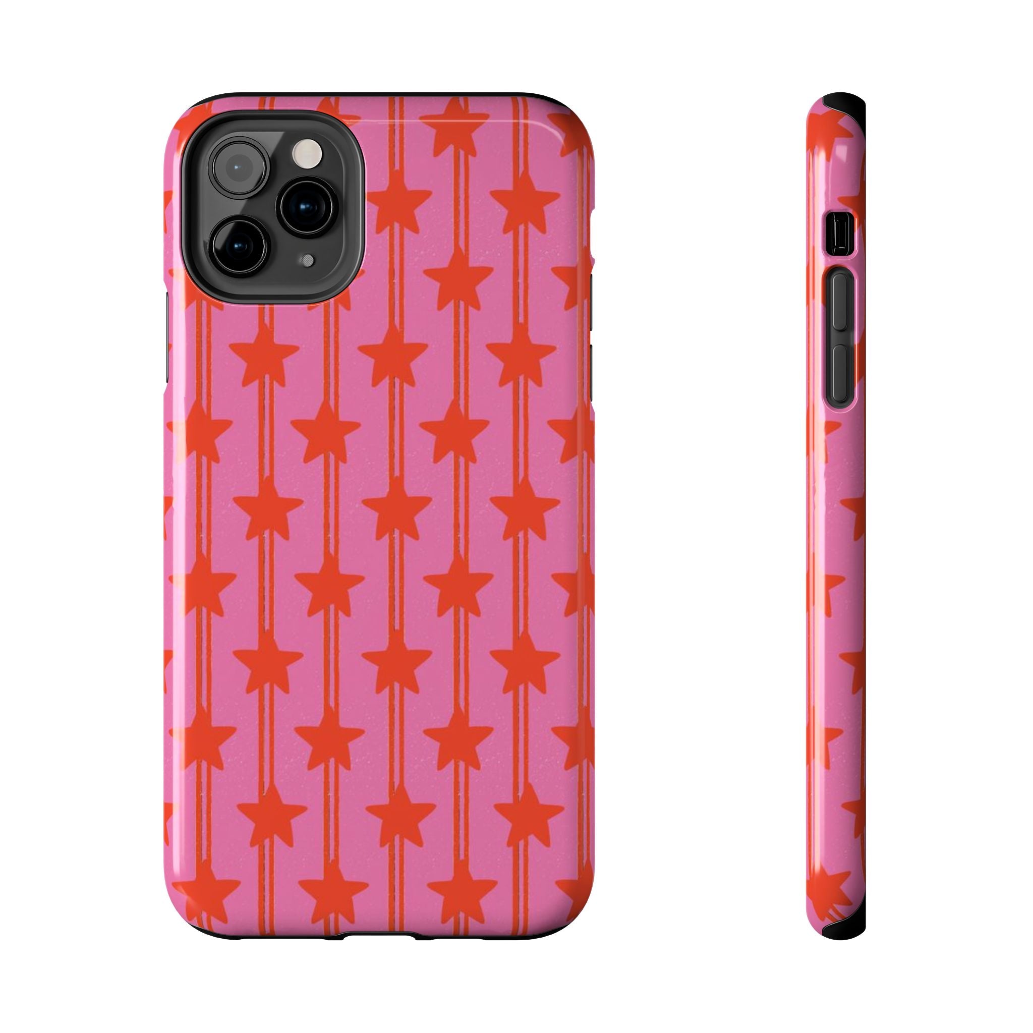 Pink Star Stripe Tough Phone Case