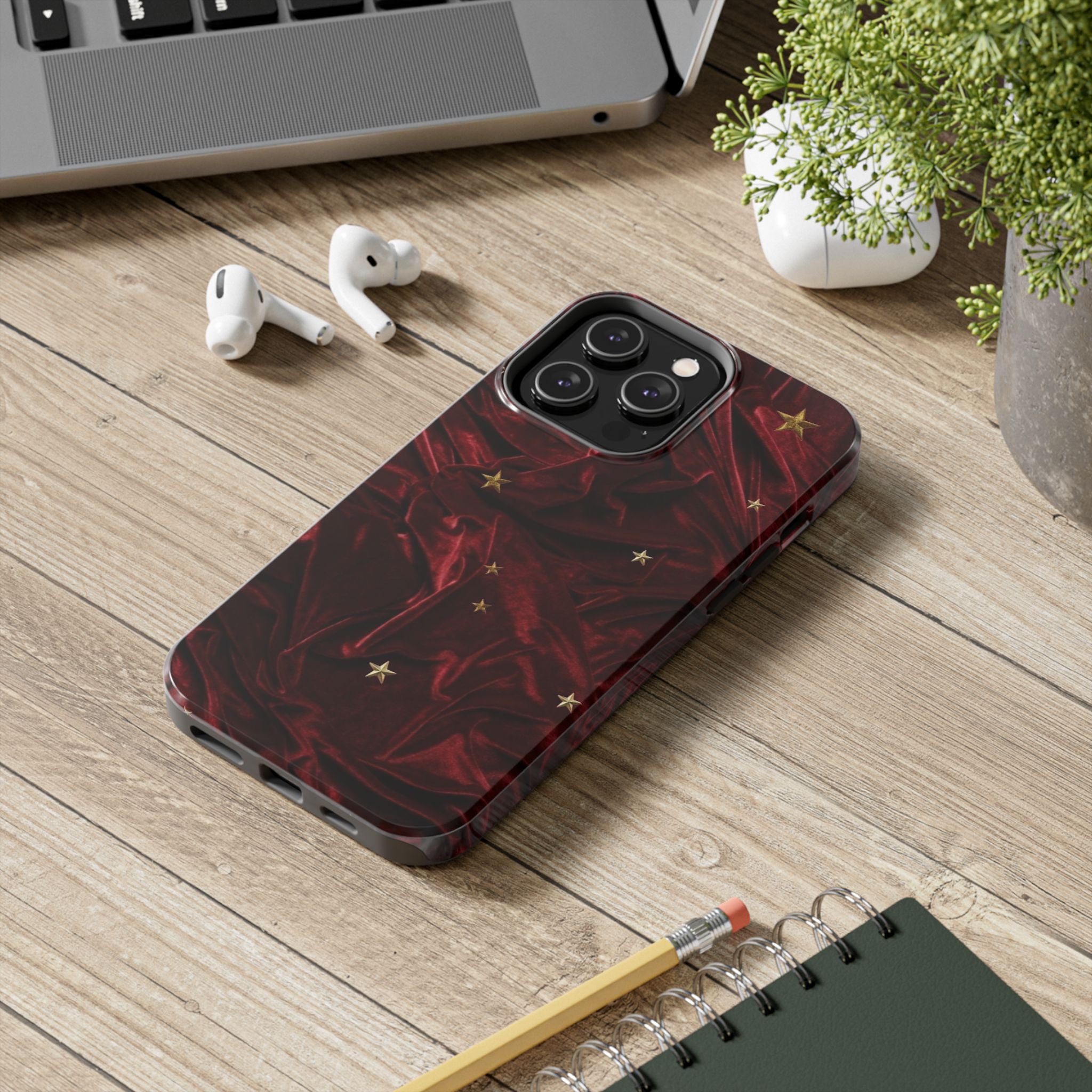 Holiday Velvet Star Tough Phone Case