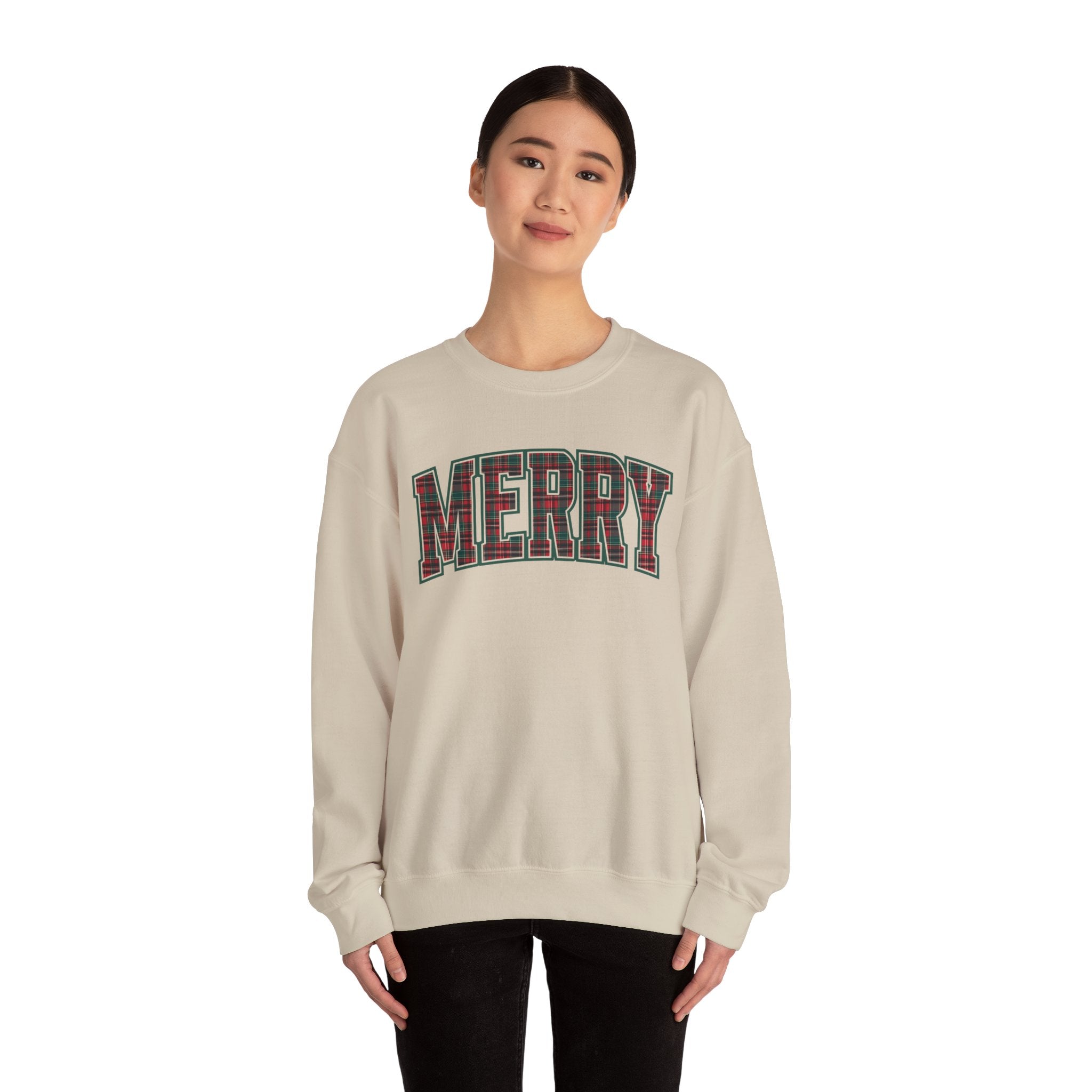 Merry Plaid Crewneck Sweatshirt