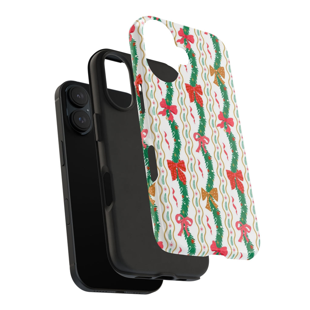 Festive Holiday Phone Cases with Cheerful Bows