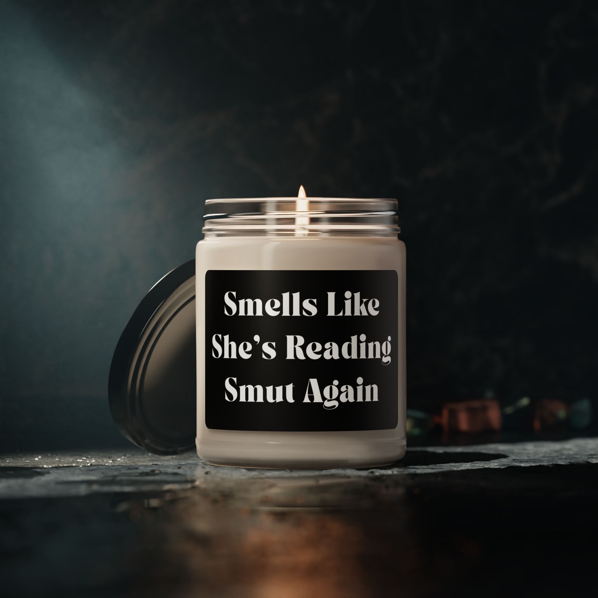 Scented Soy Candle Funny Book Quote