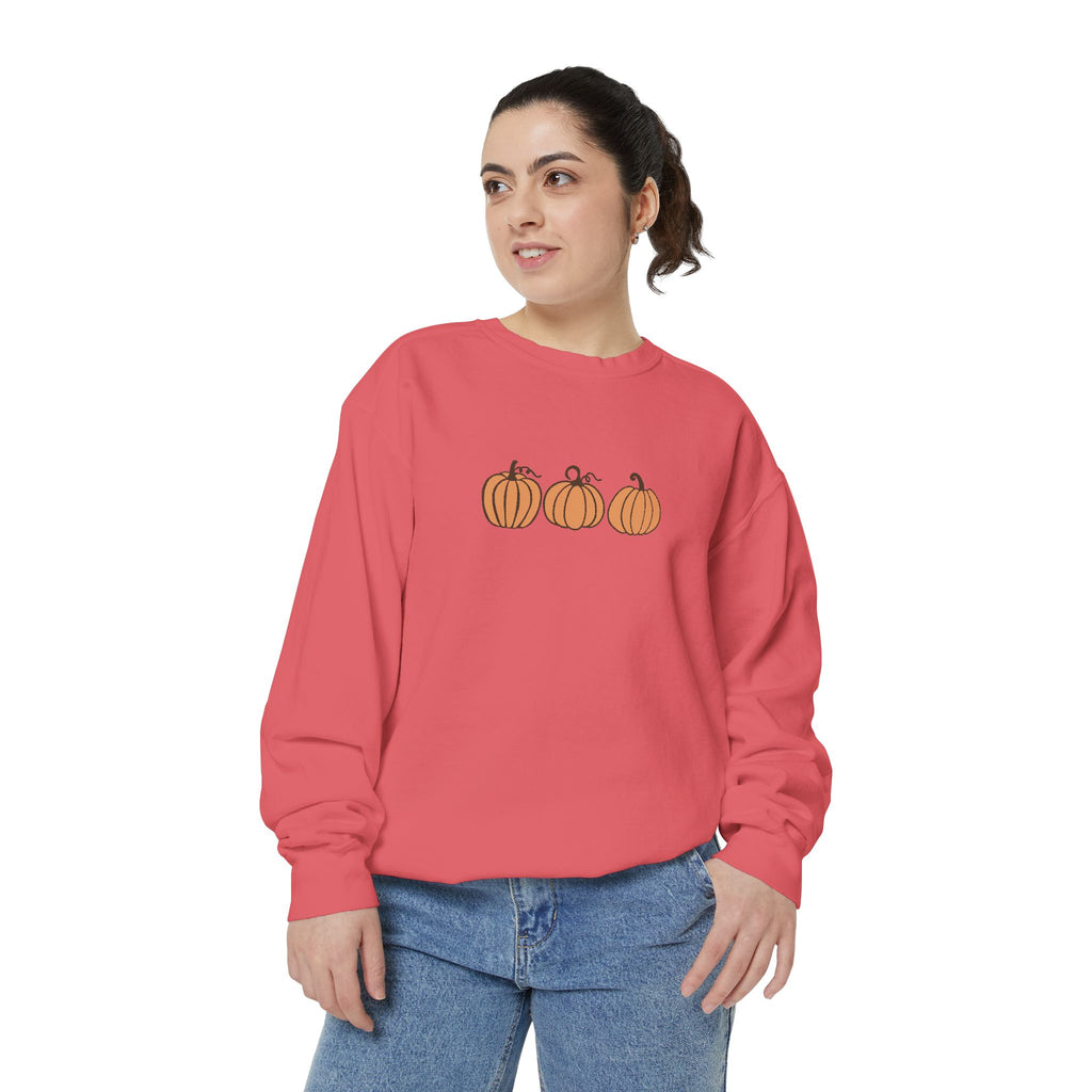 Unisex Pumpkin Garment-Dyed Sweatshirt