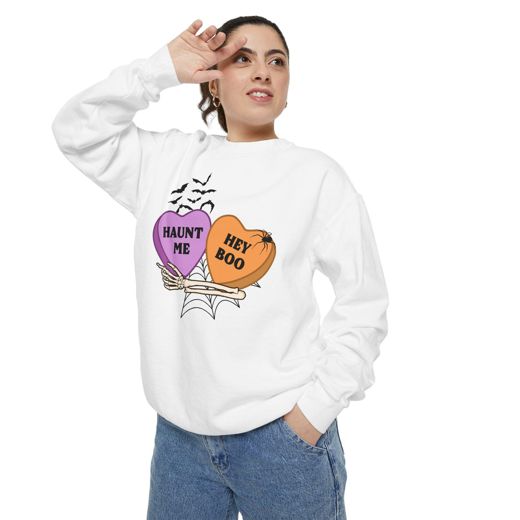 Comfort Color Halloween Candy Heart Crewneck