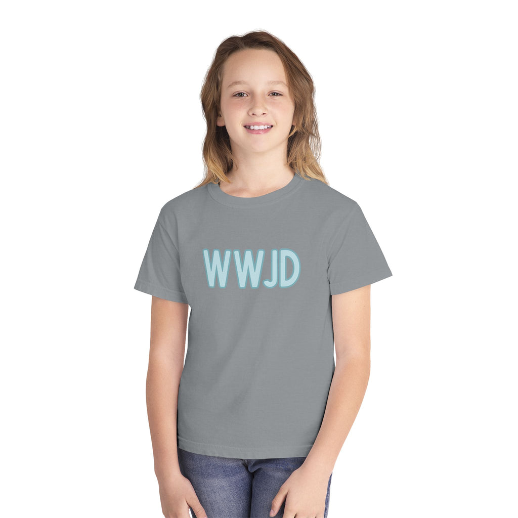 Youth WWJD Midweight Tee for Faith-Inspired Kids