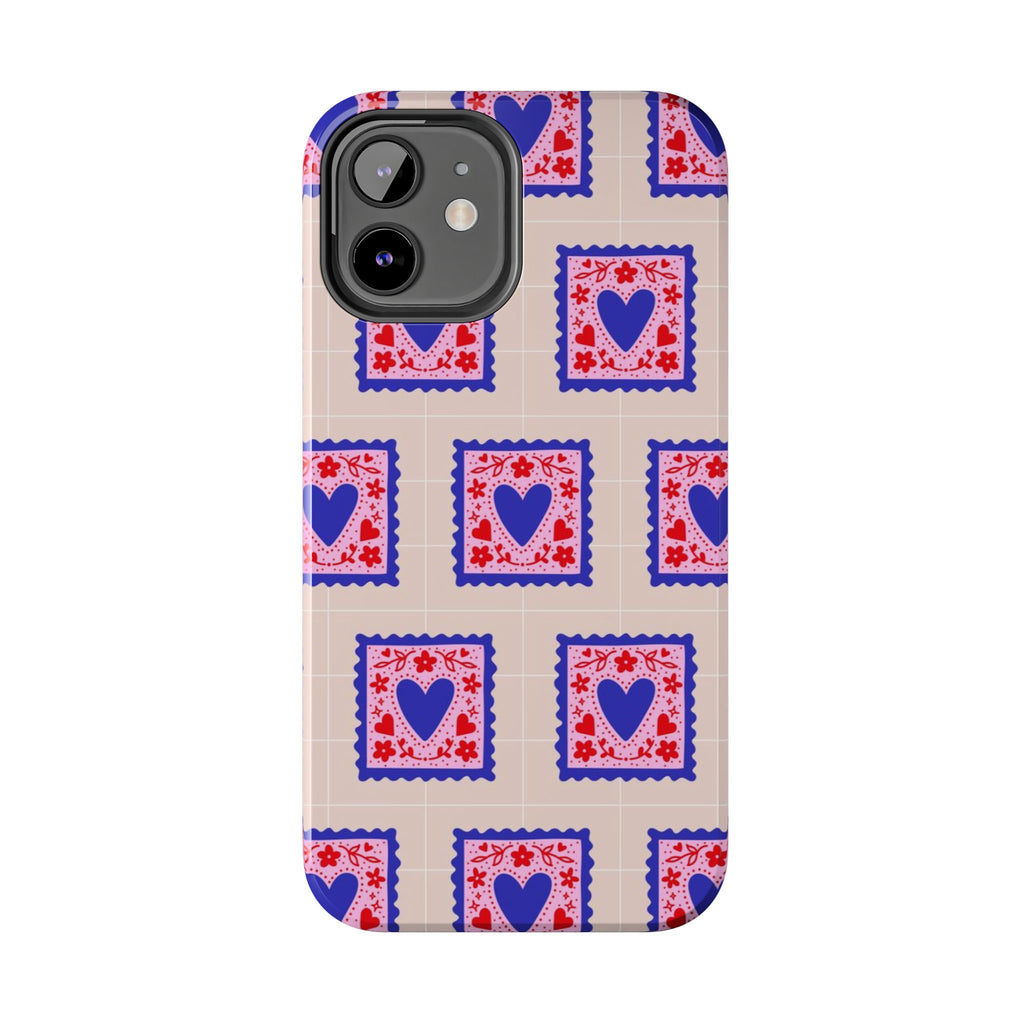 Heart Stamp Tough Phone Case