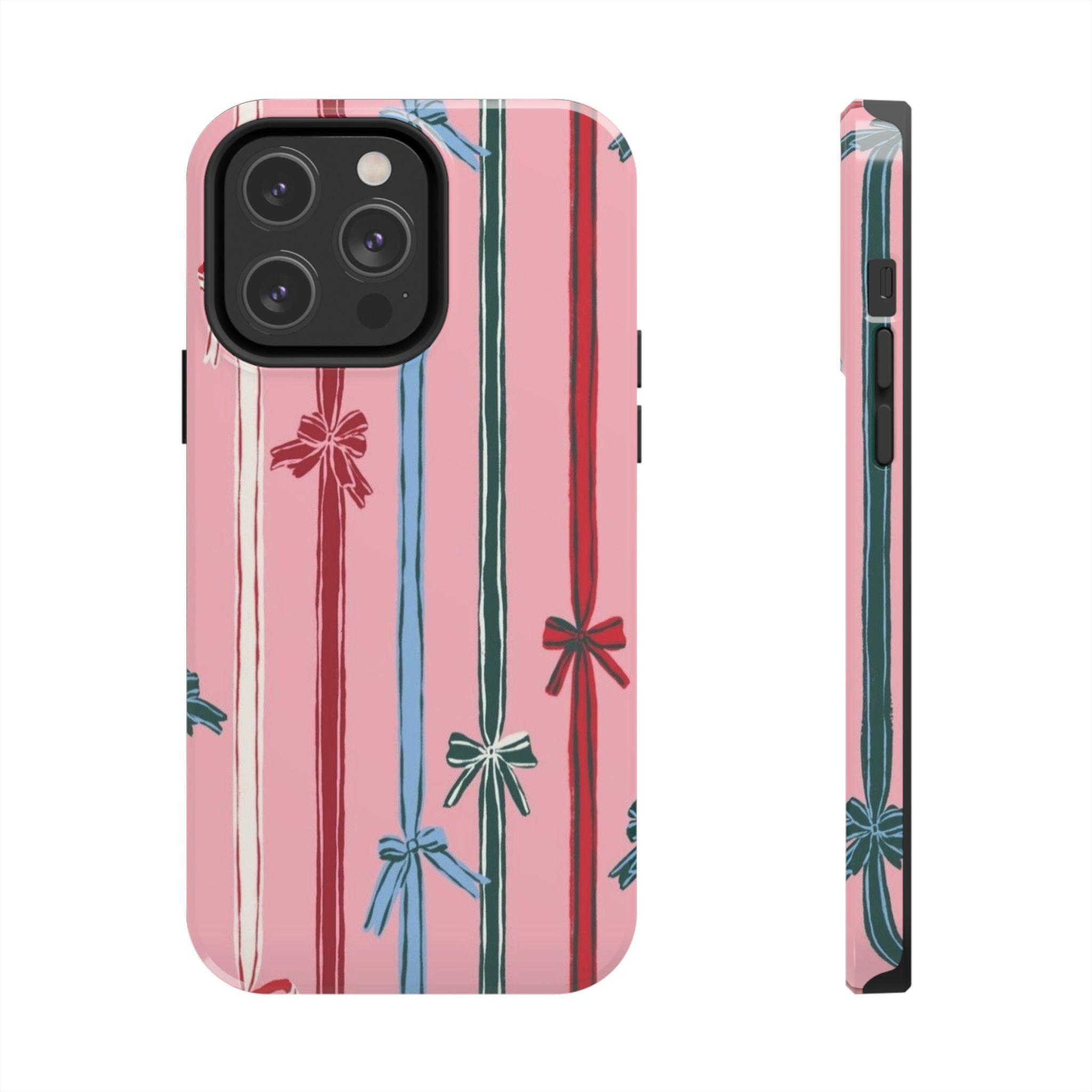 Holiday Bow Pattern Tough Phone Case