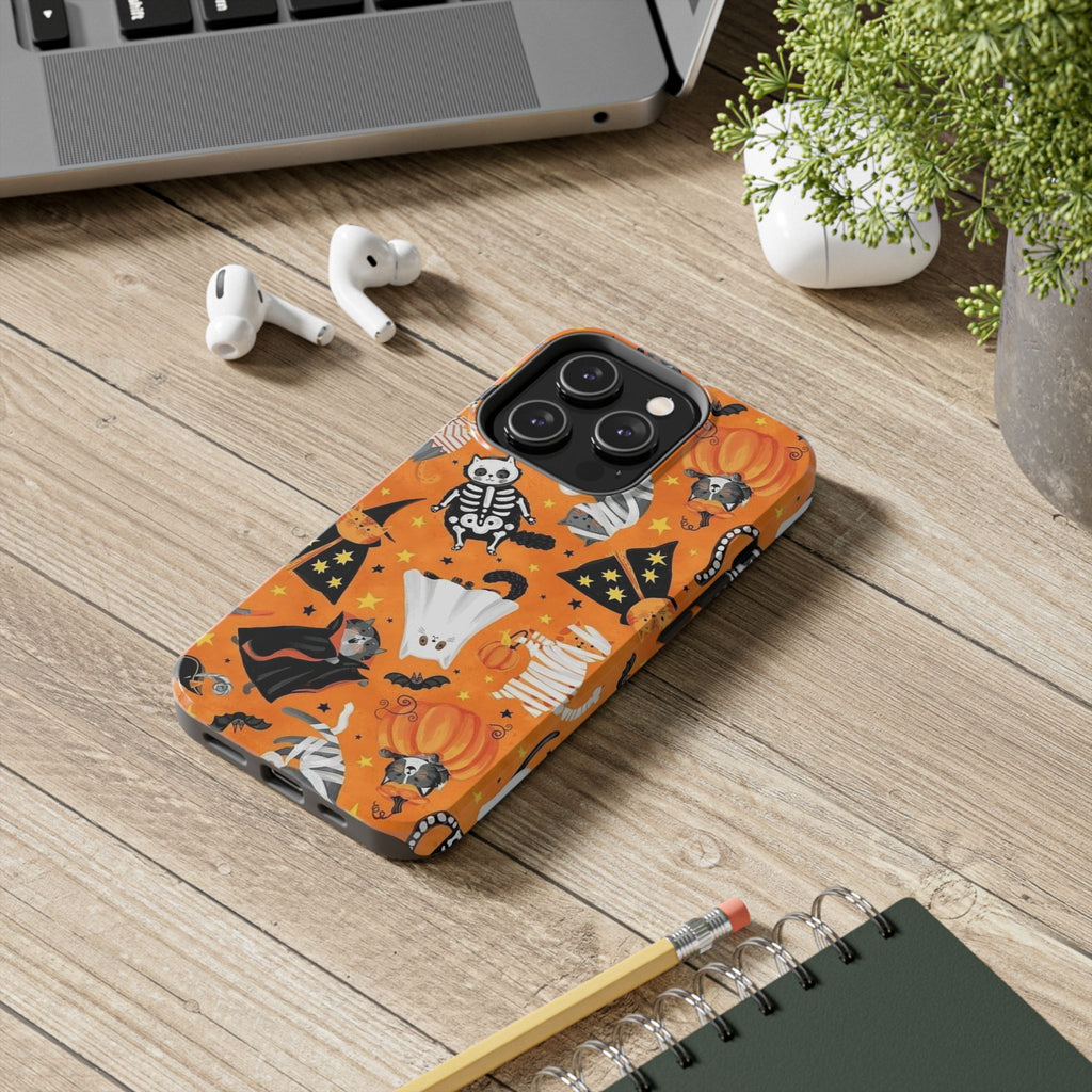 Spooky-Cat Halloween Tough Phone Case