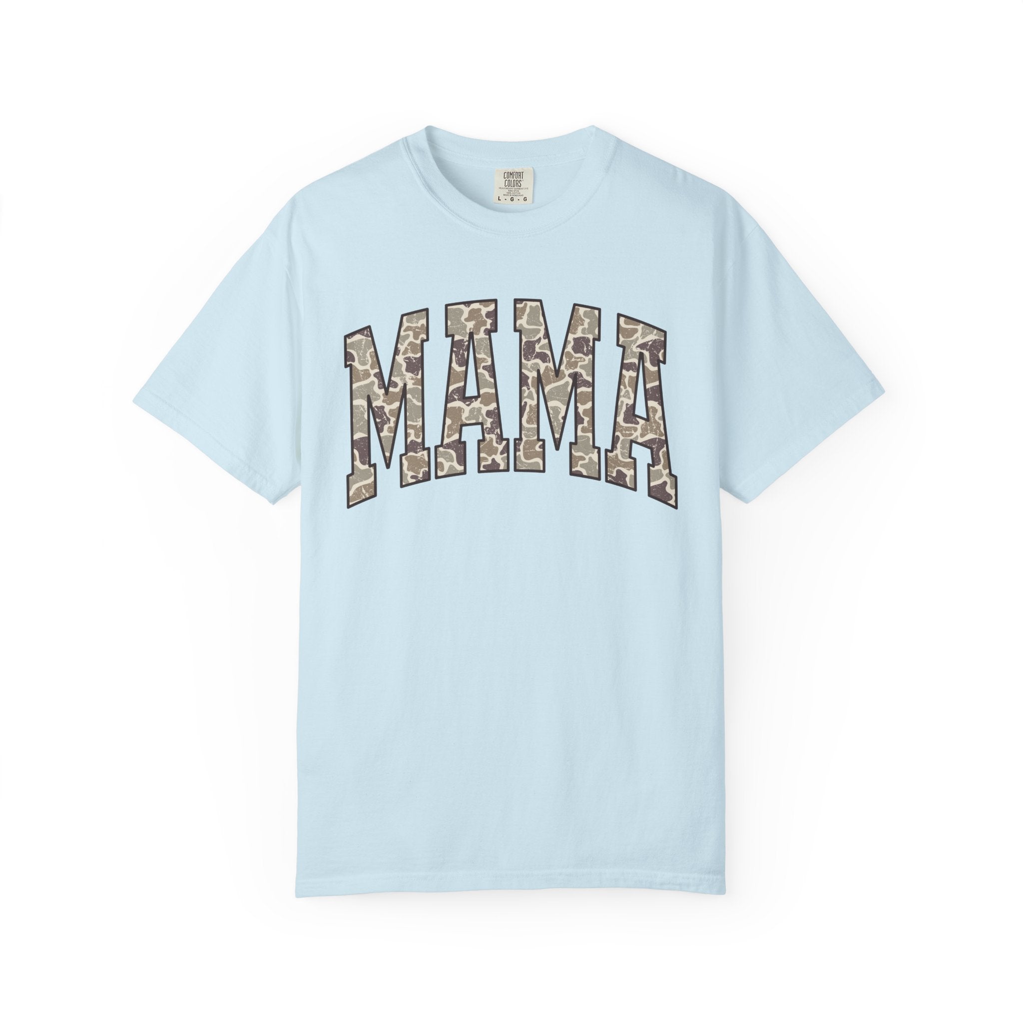 Camo Mama T-Shirt, Perfect Gift for Moms, Casual Everyday Wear, Summer Fashion, Great for Mother's Day