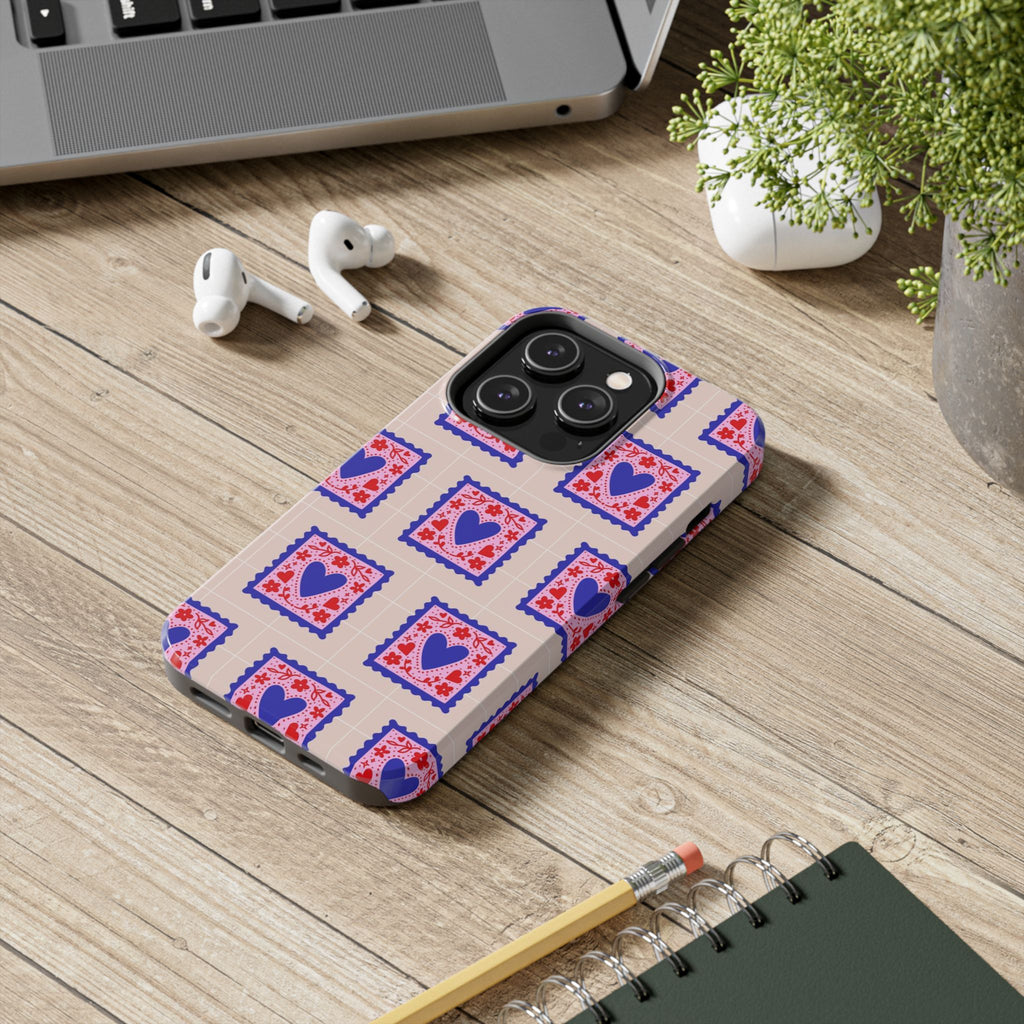 Heart Stamp Tough Phone Case
