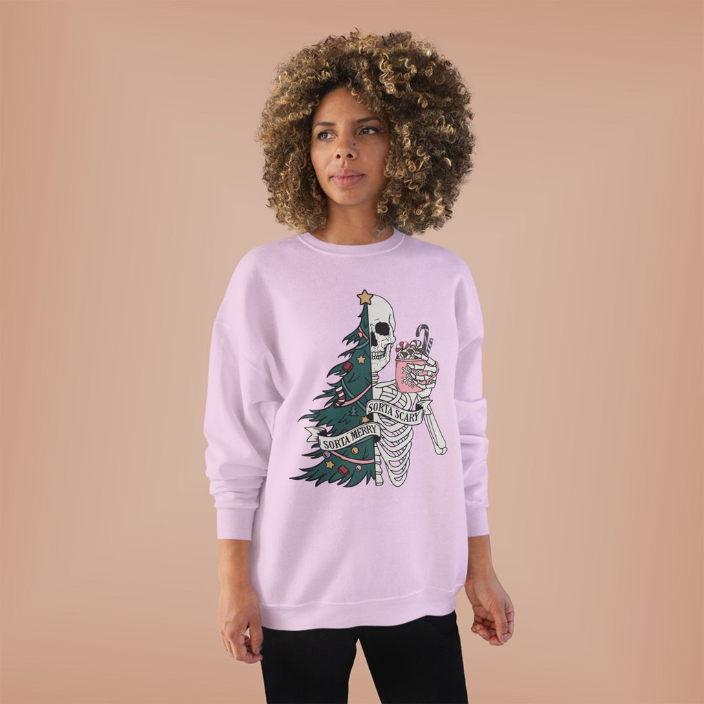 Grunge Christmas Crewneck Sweatshirt