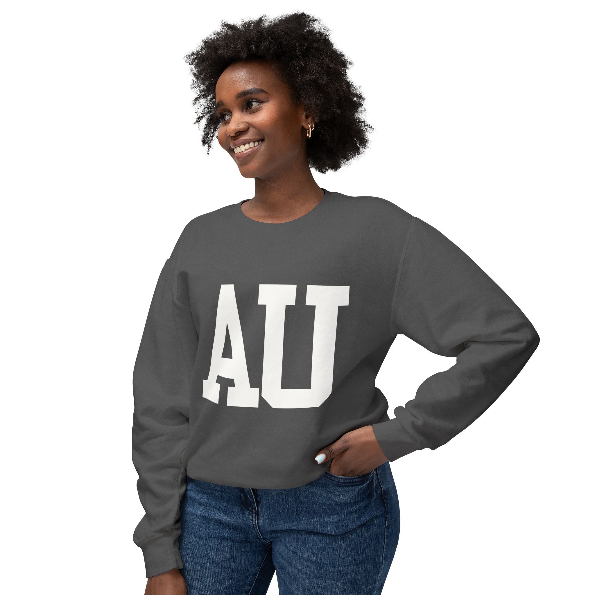 Unisex Lightweight Crewneck Sweatshirt - Cozy Fall Fashion, Perfect for Casual Outings, Gifts for Students, AU College Apparel, [...]