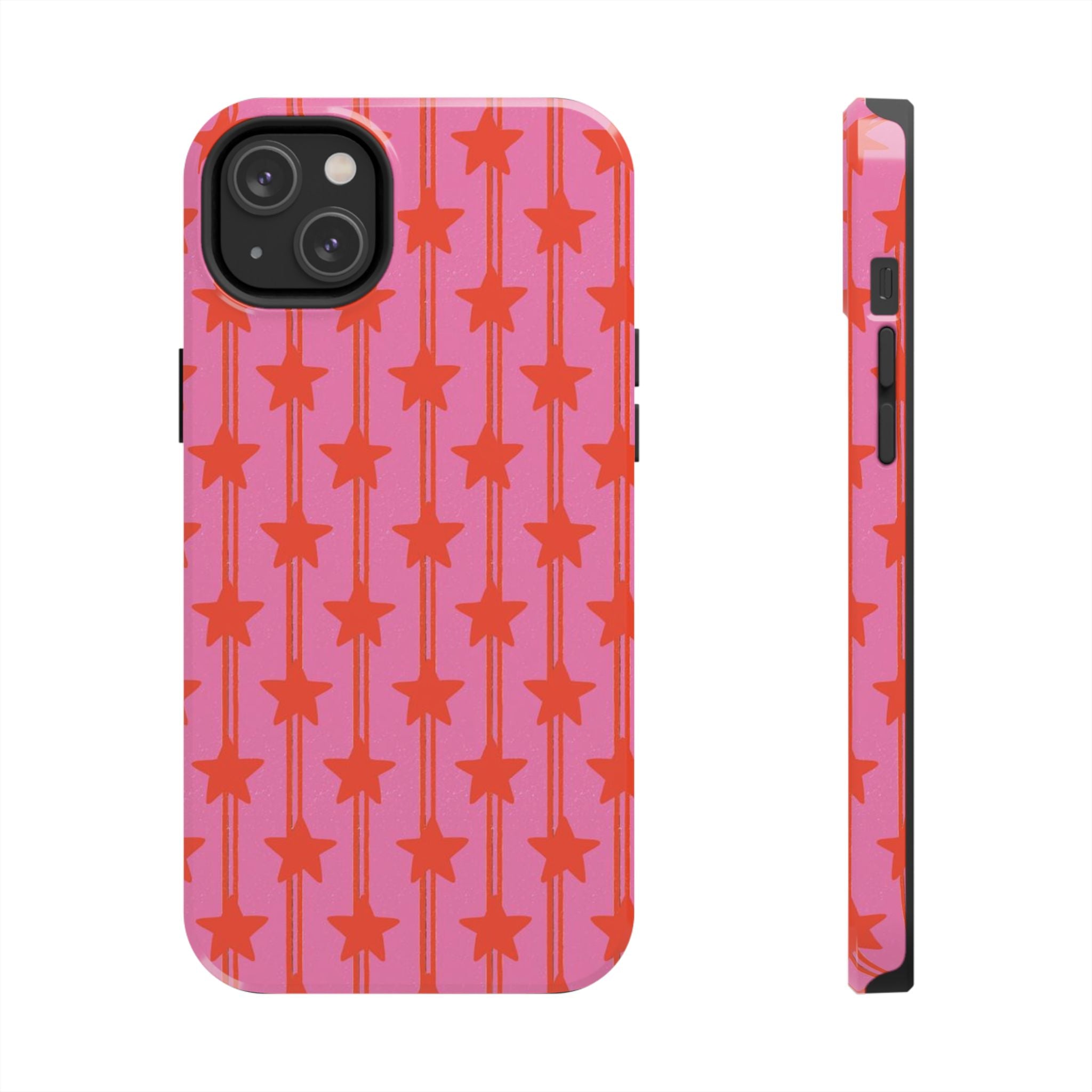 Pink Star Stripe Tough Phone Case