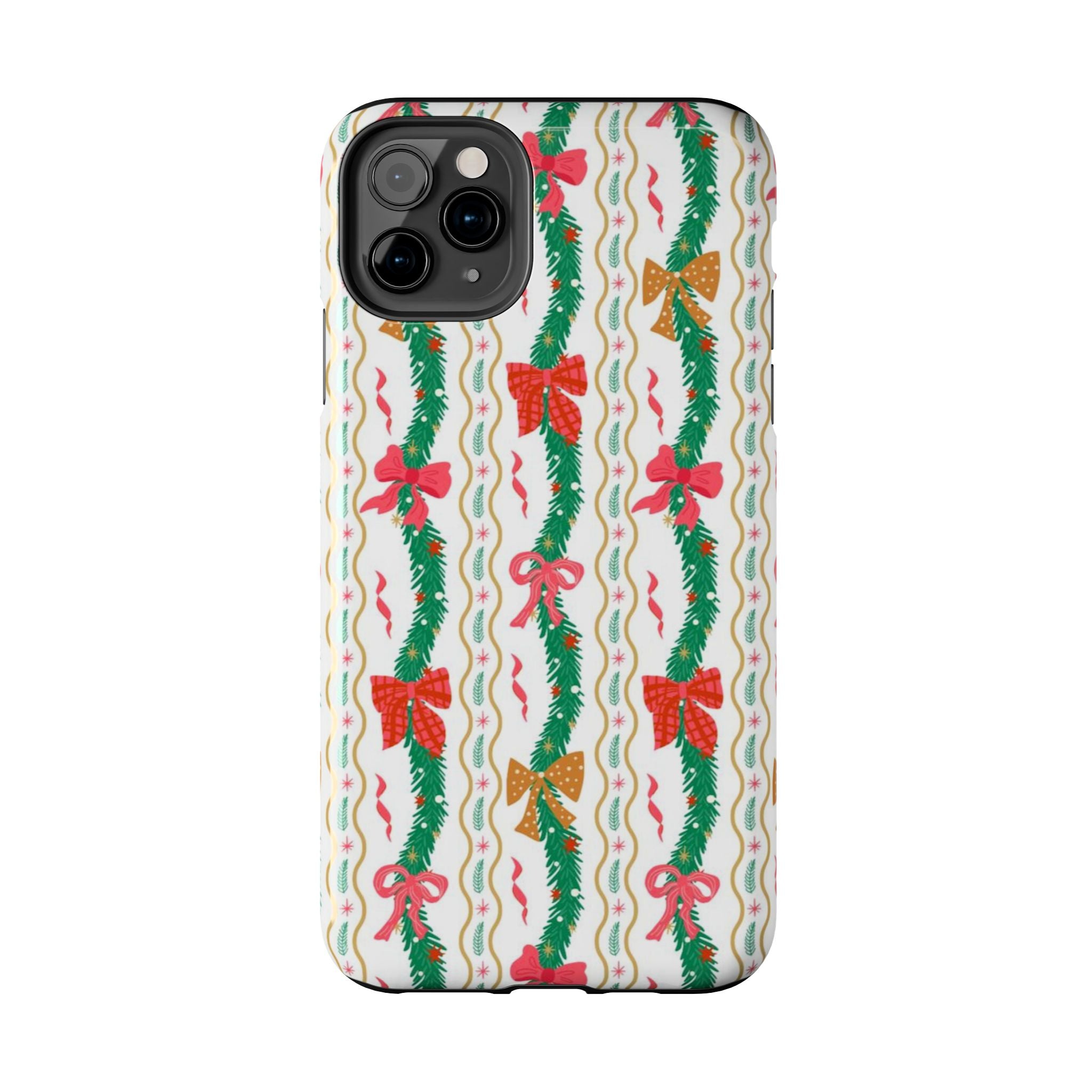 Festive Holiday Phone Cases with Cheerful Bows