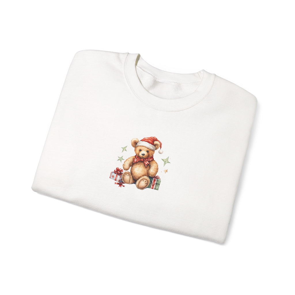 Christmas Teddy Sweatshirt – Cute Santa Bear Holiday Crewneck