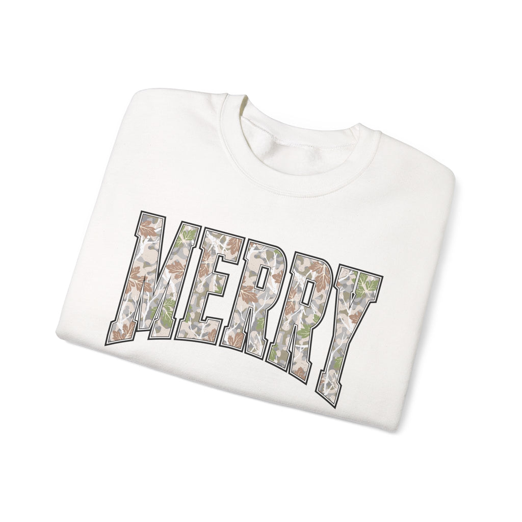 Merry Floral Crewneck Sweatshirt for the Holidays