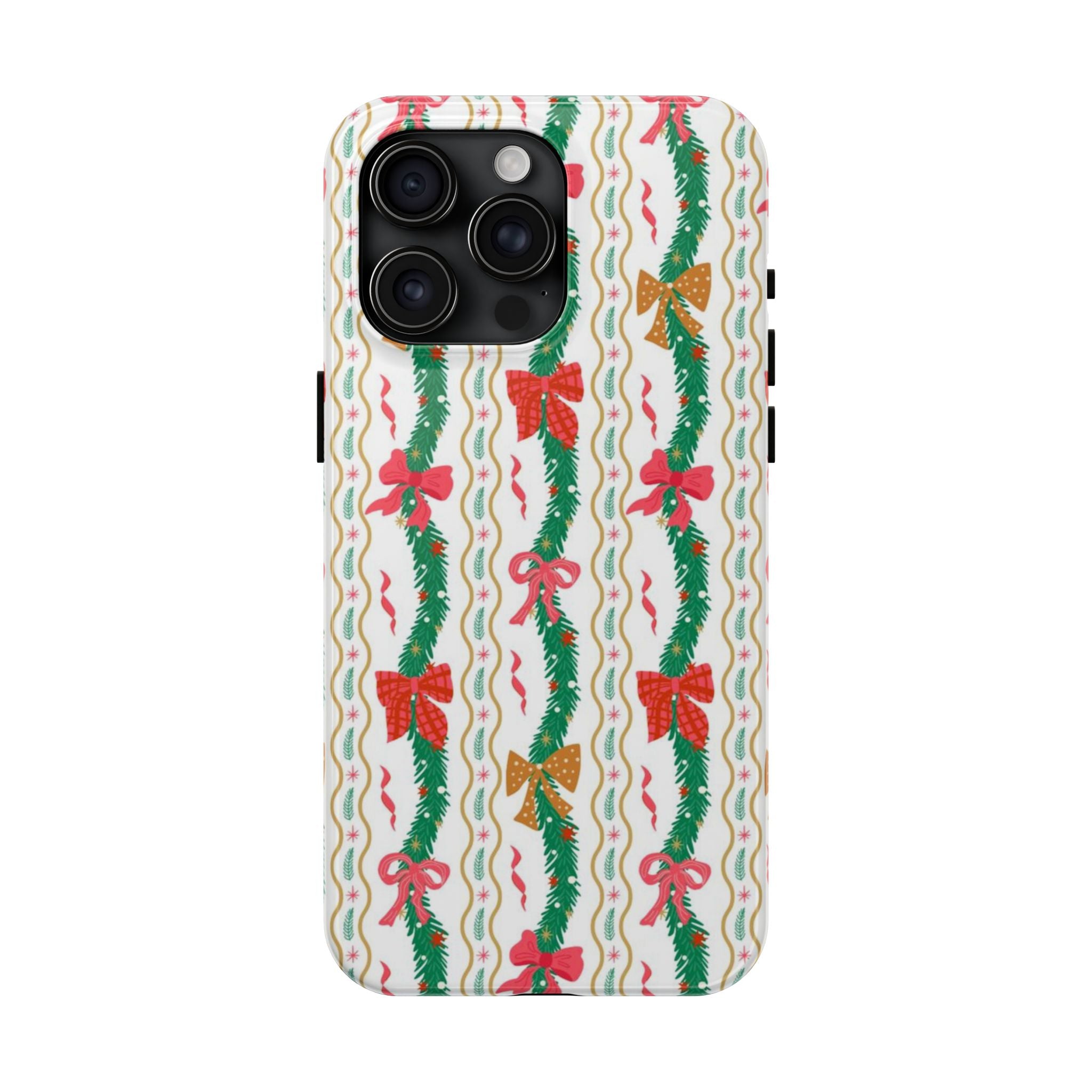 Festive Holiday Phone Cases with Cheerful Bows