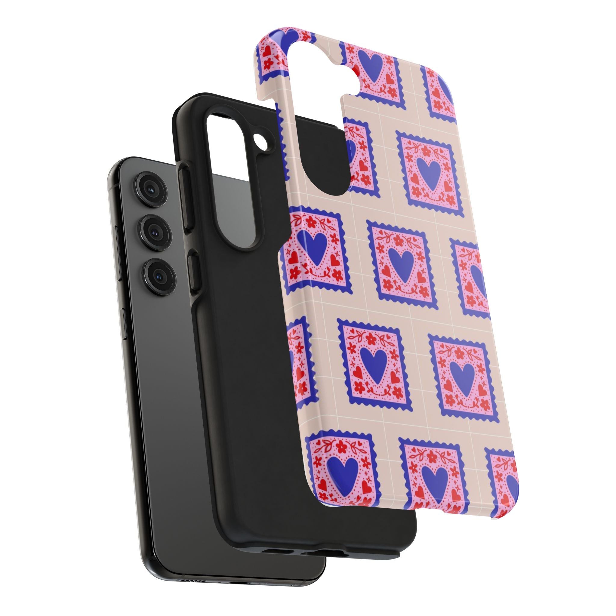 Heart Stamp Tough Phone Case
