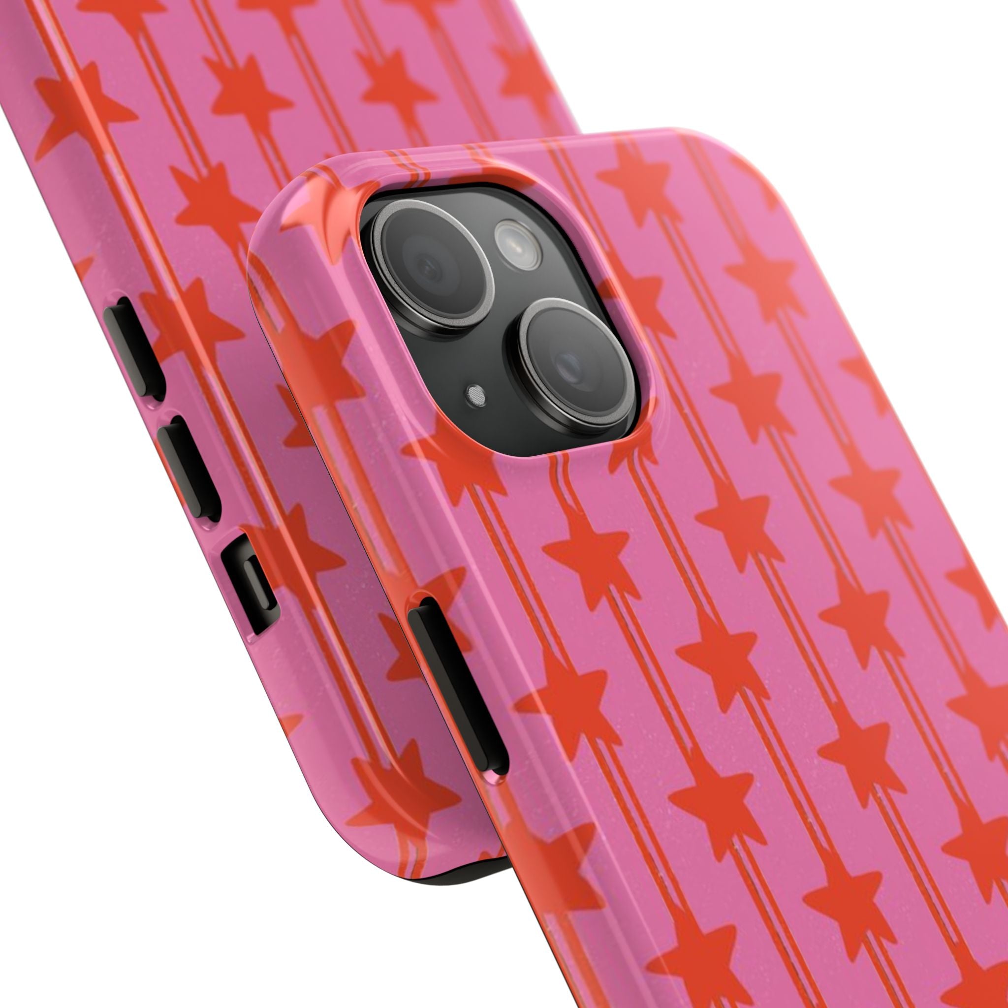 Pink Star Stripe Tough Phone Case