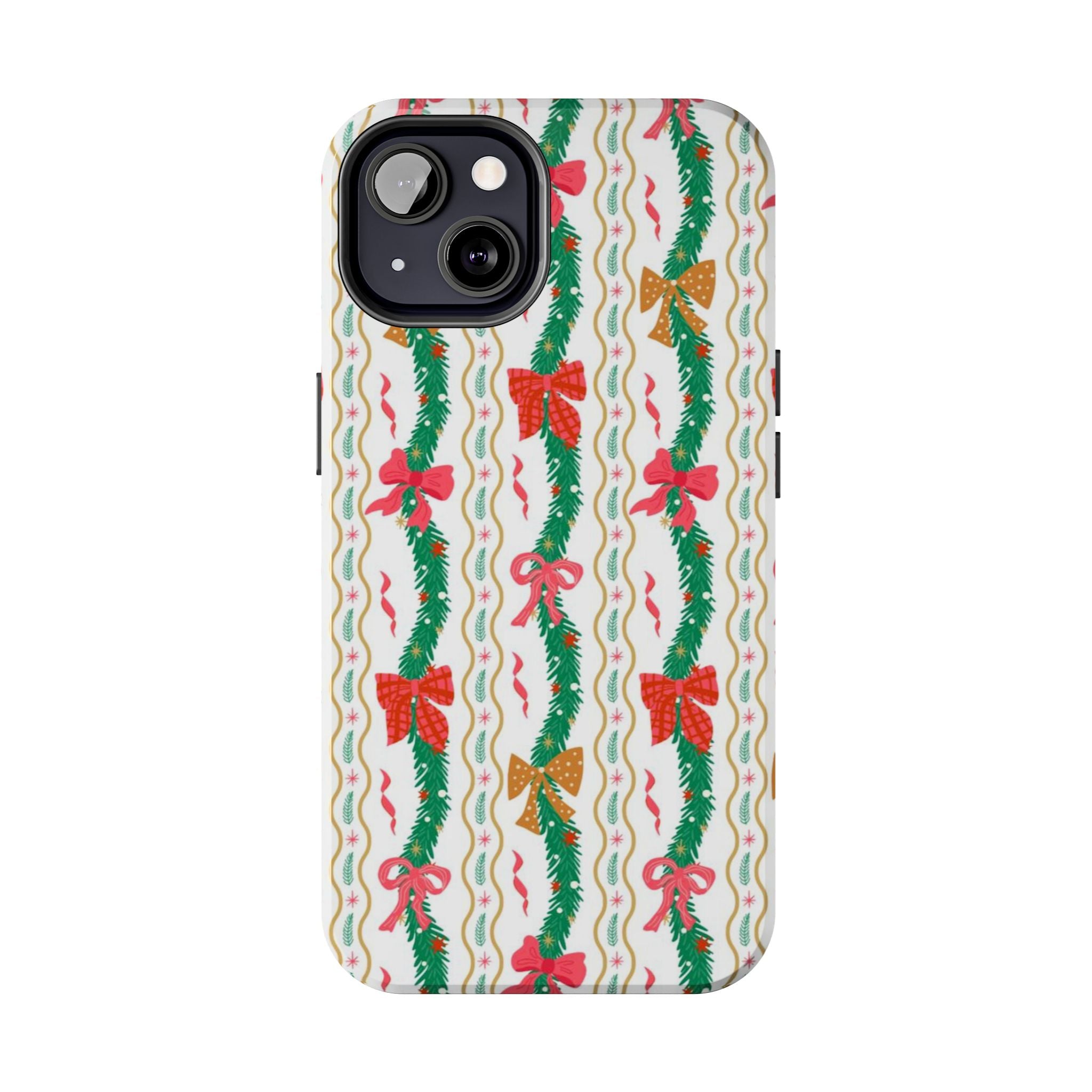 Festive Holiday Phone Cases with Cheerful Bows