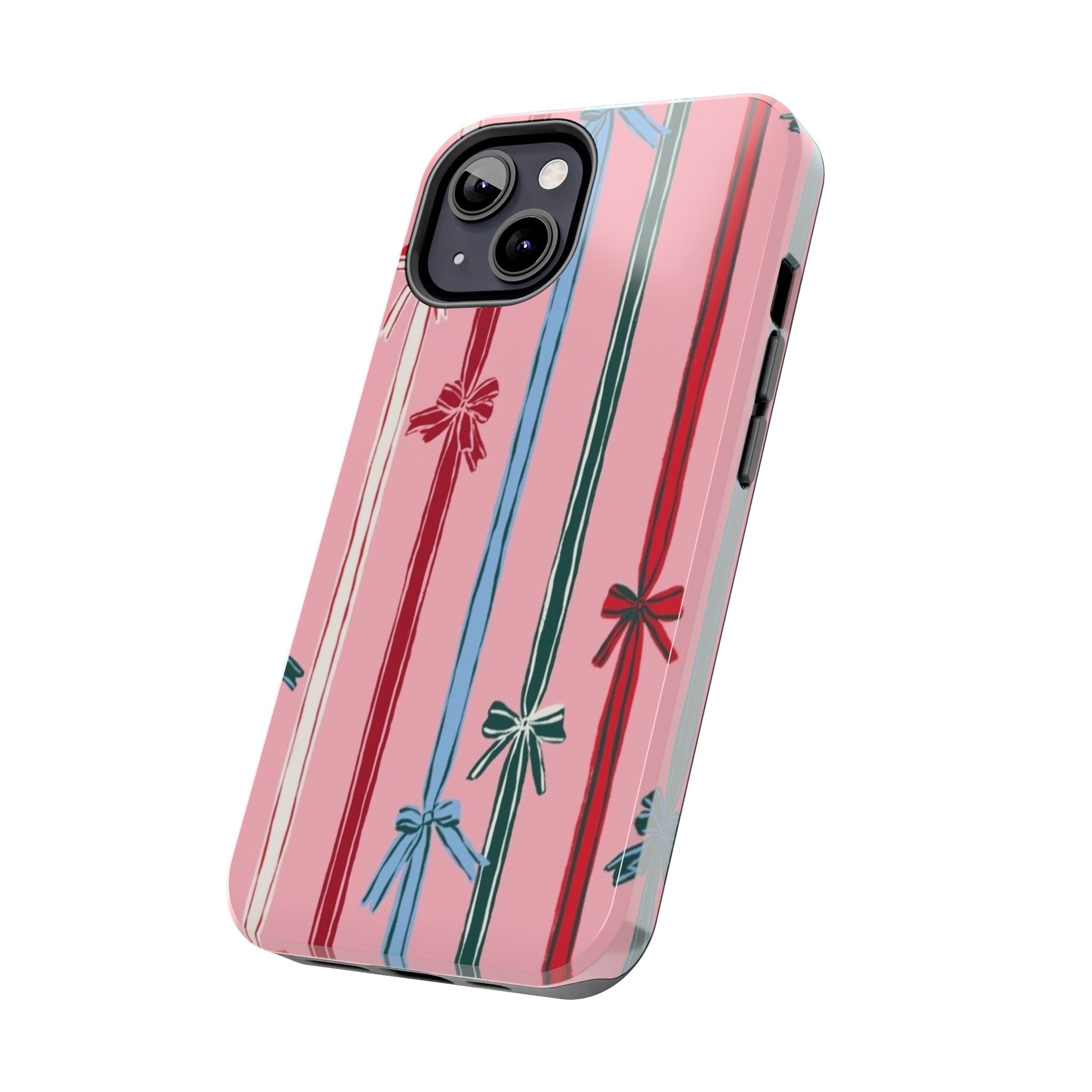 Holiday Bow Pattern Tough Phone Case