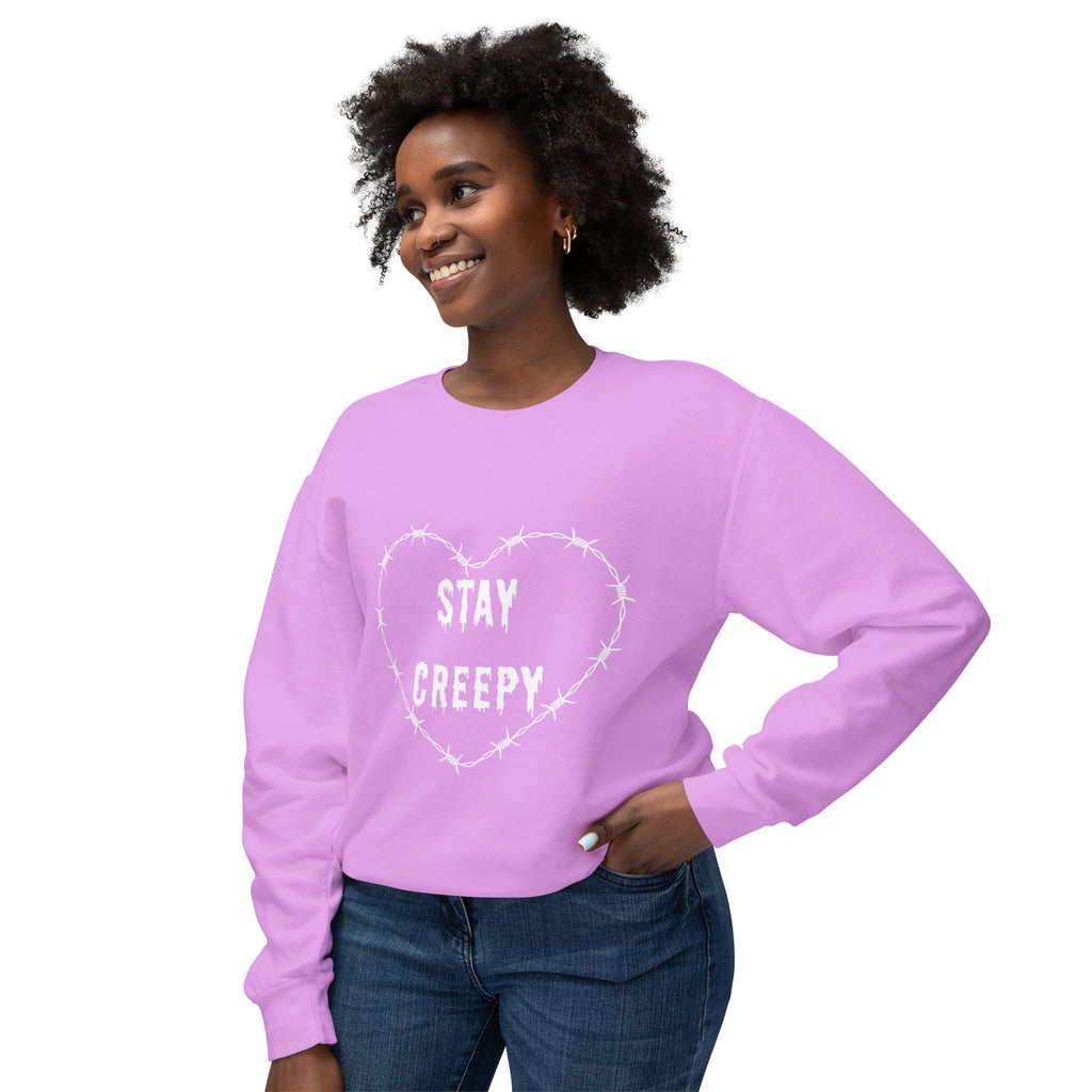 Stay Creepy Lightweight Crewneck Sweatshirt