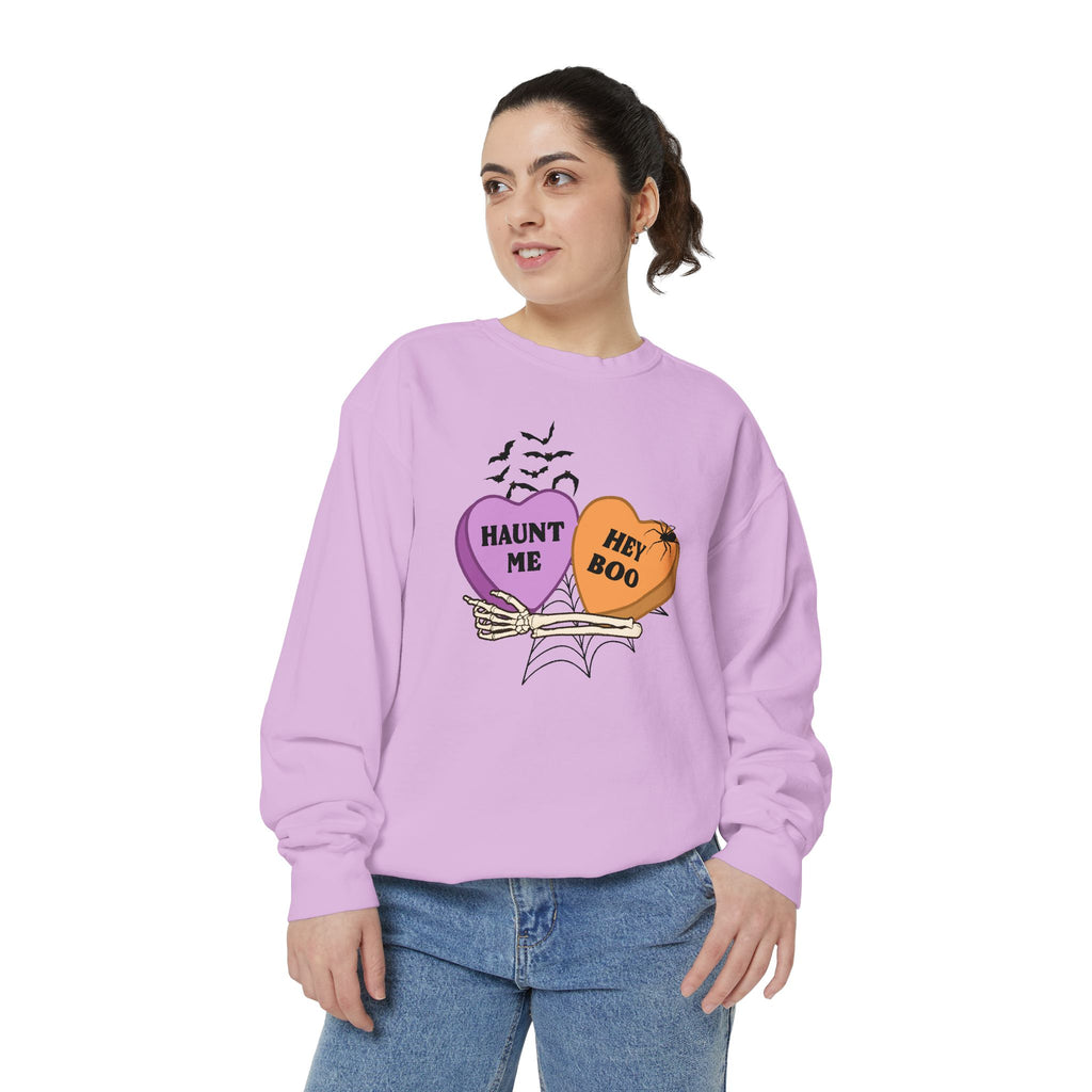 Comfort Color Halloween Candy Heart Crewneck