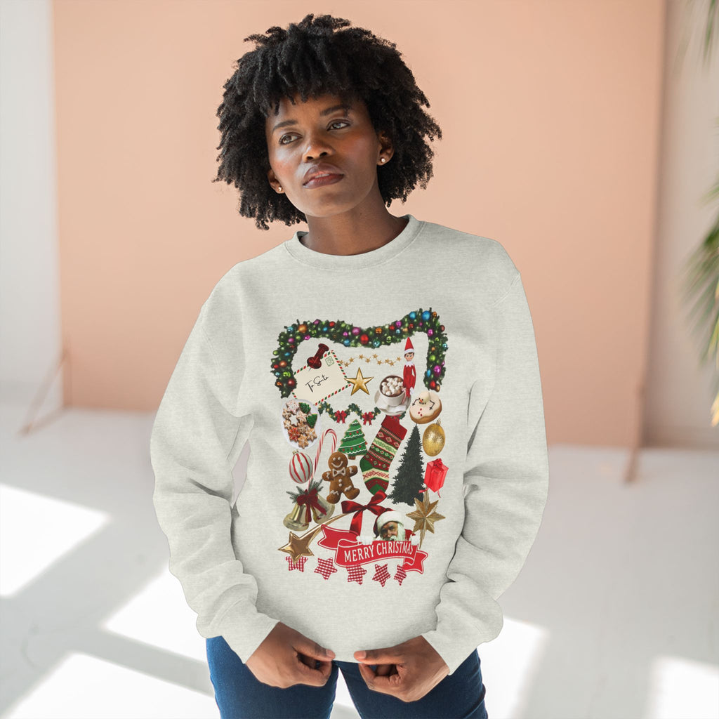 Festive Charm Unisex Crewneck Sweatshirt