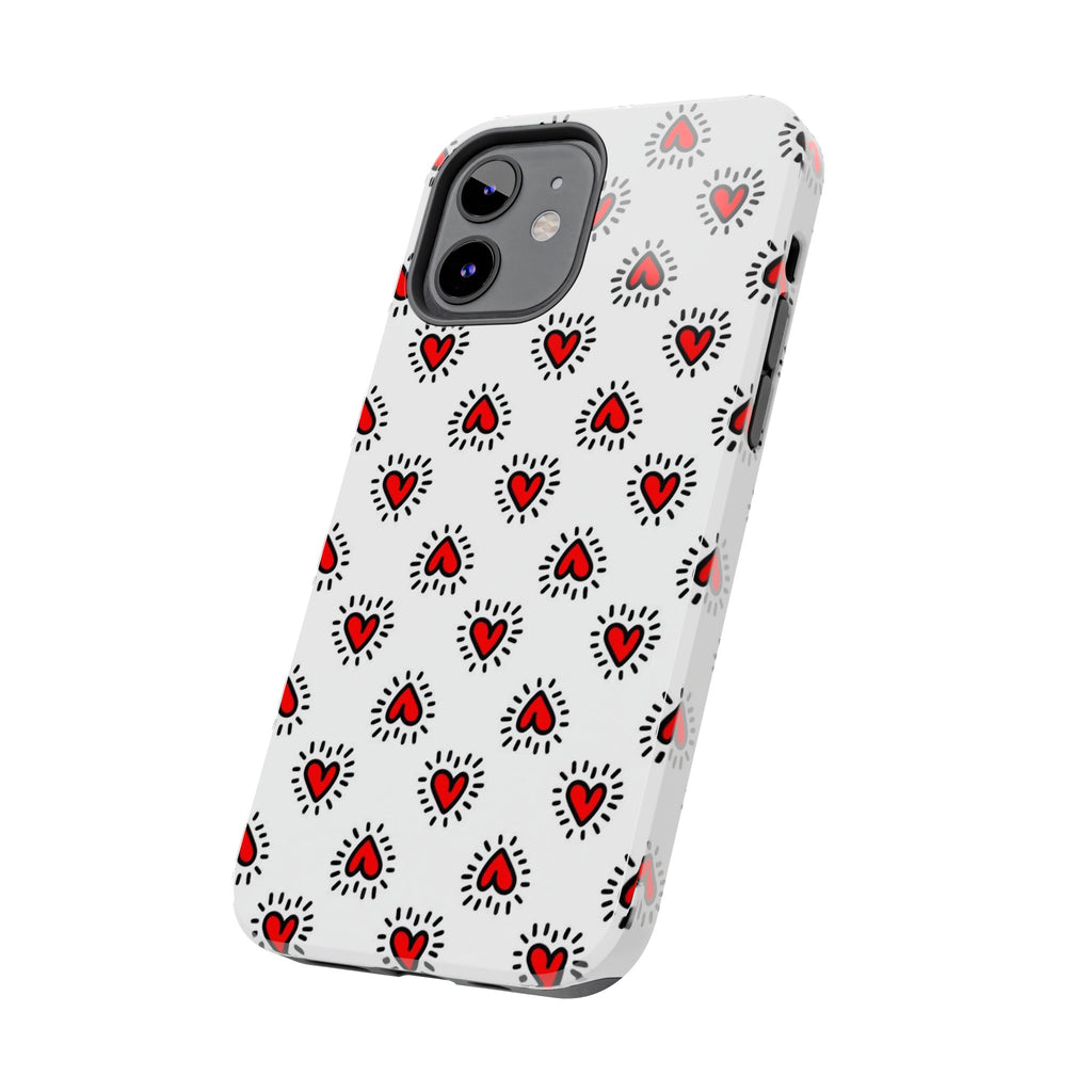 Heart Doodle Tough Phone Case