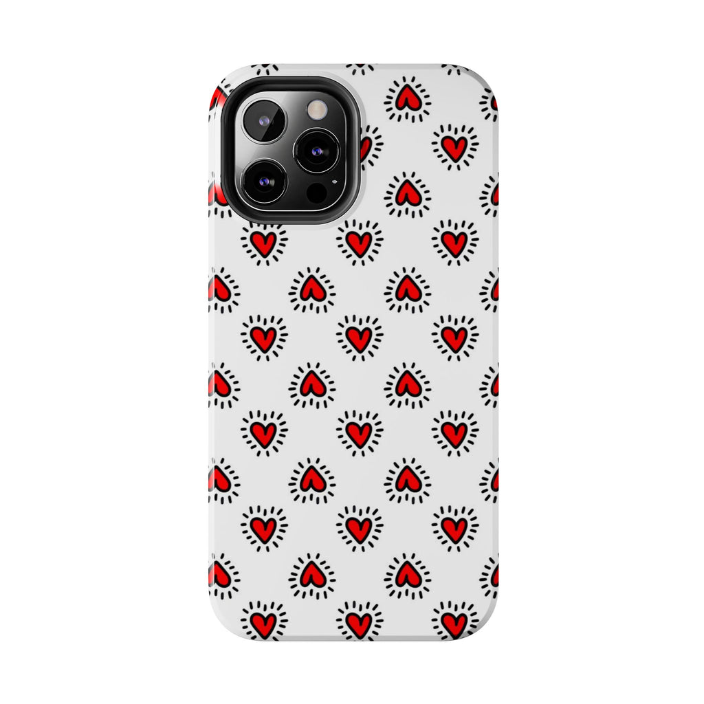 Heart Doodle Tough Phone Case