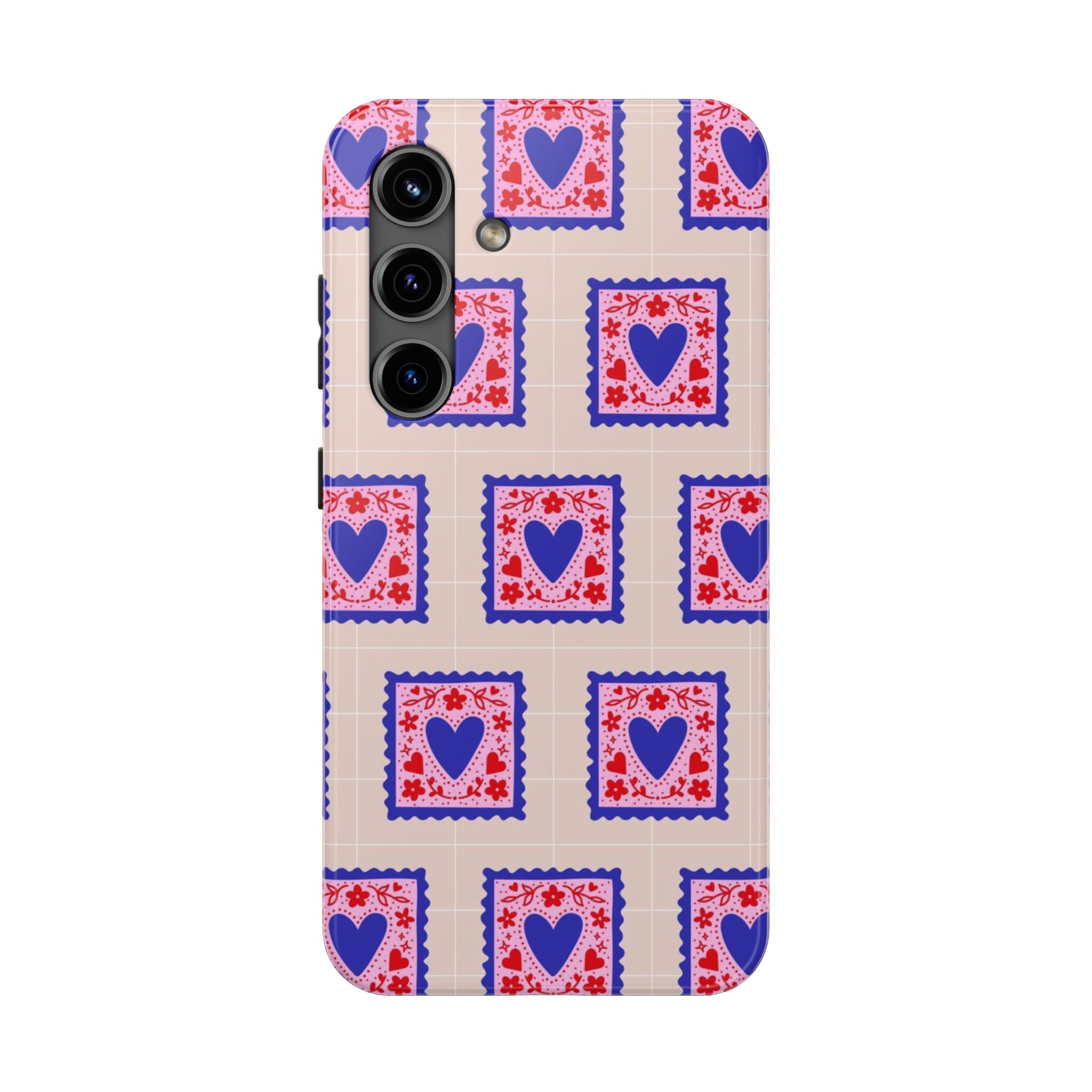 Heart Stamp Tough Phone Case