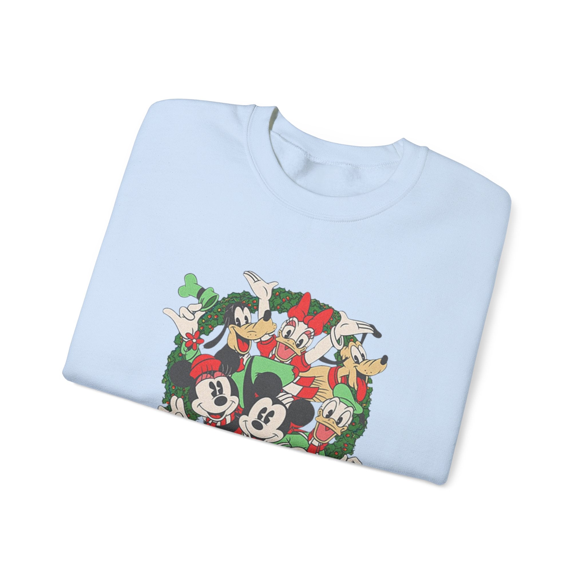 Holiday Crewneck Sweatshirt — Mickey & Friends Christmas Wreath