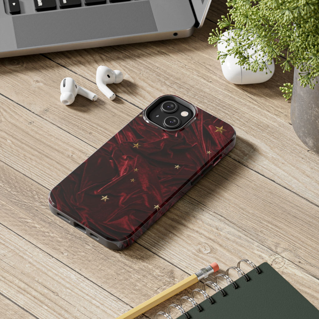 Holiday Velvet Star Tough Phone Case