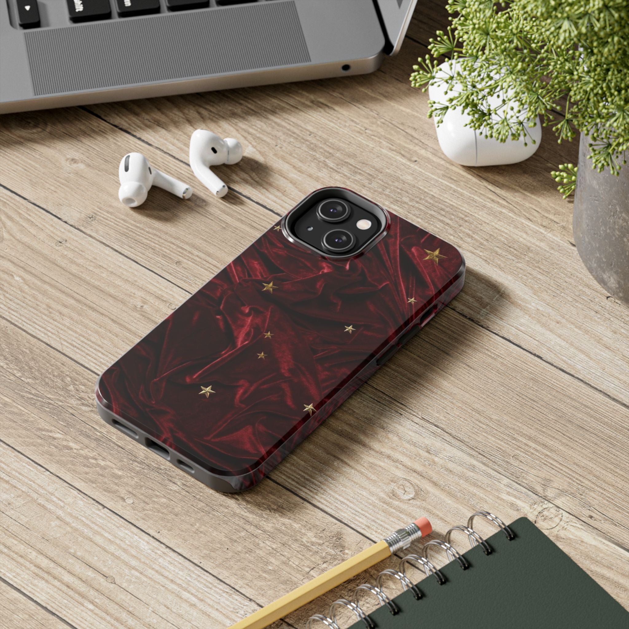 Holiday Velvet Star Tough Phone Case