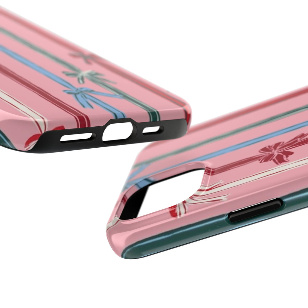 Holiday Bow Pattern Tough Phone Case