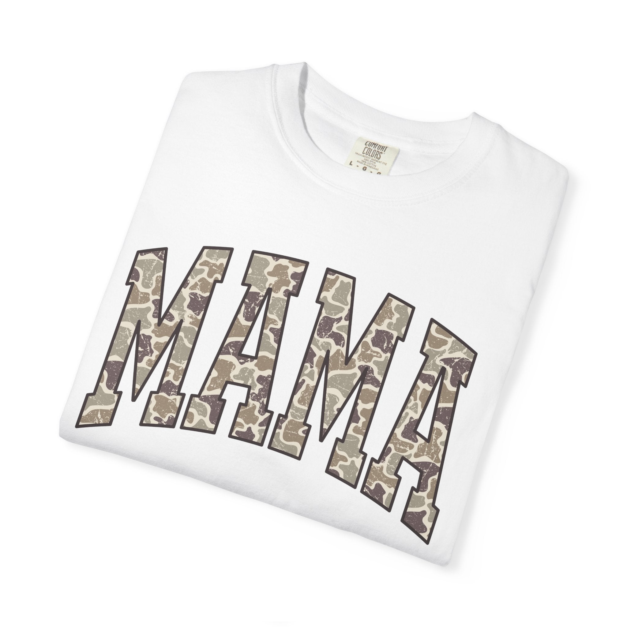 Camo Mama T-Shirt, Perfect Gift for Moms, Casual Everyday Wear, Summer Fashion, Great for Mother's Day