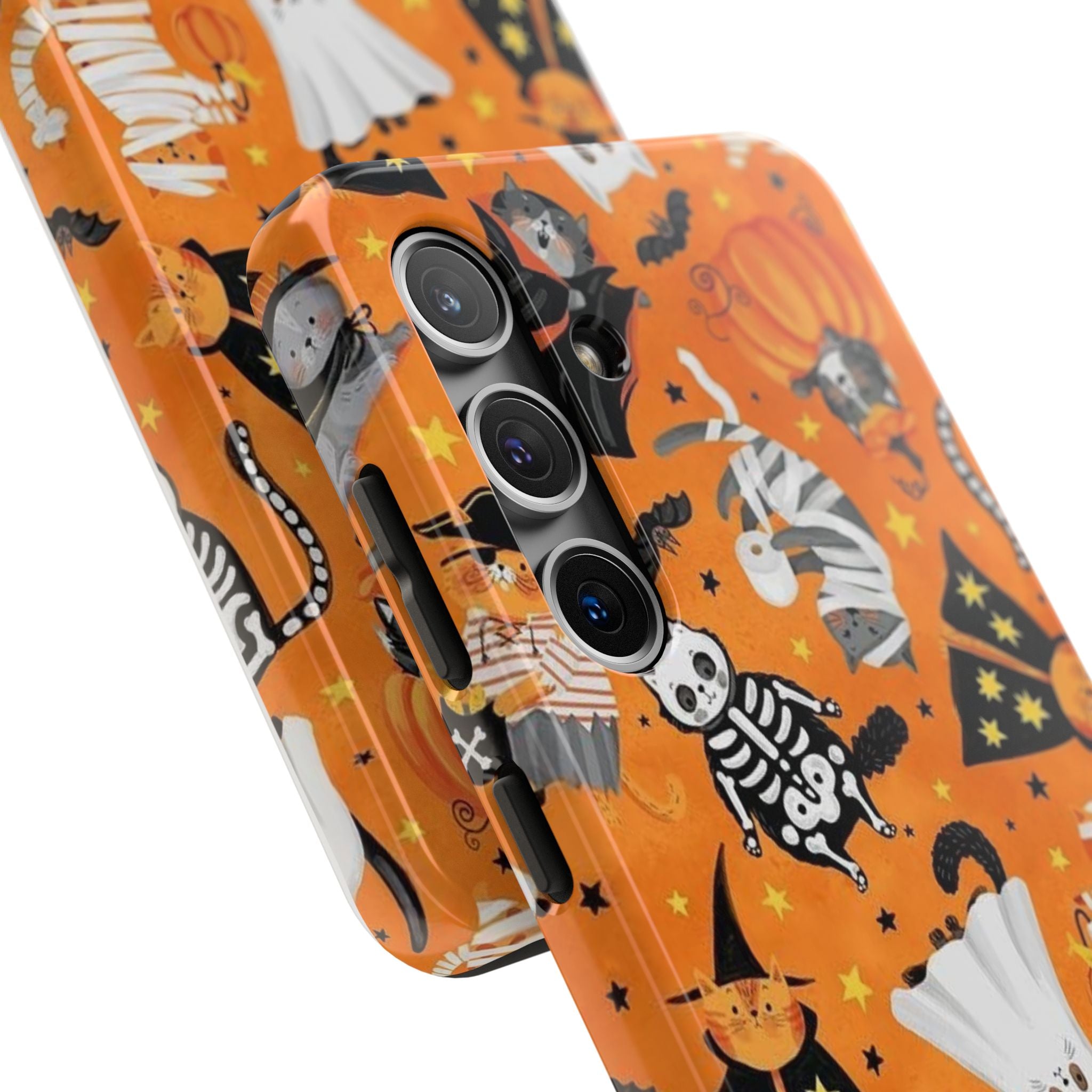 Spooky-Cat Halloween Tough Phone Case