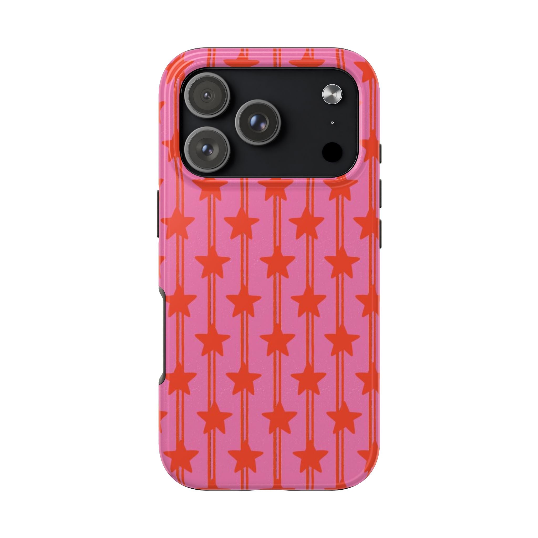 Pink Star Stripe Tough Phone Case