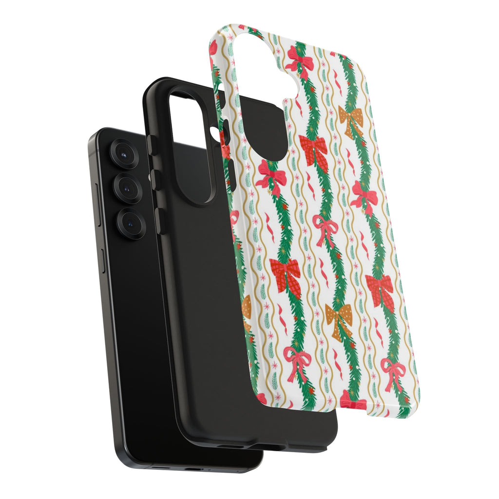 Festive Holiday Phone Cases with Cheerful Bows